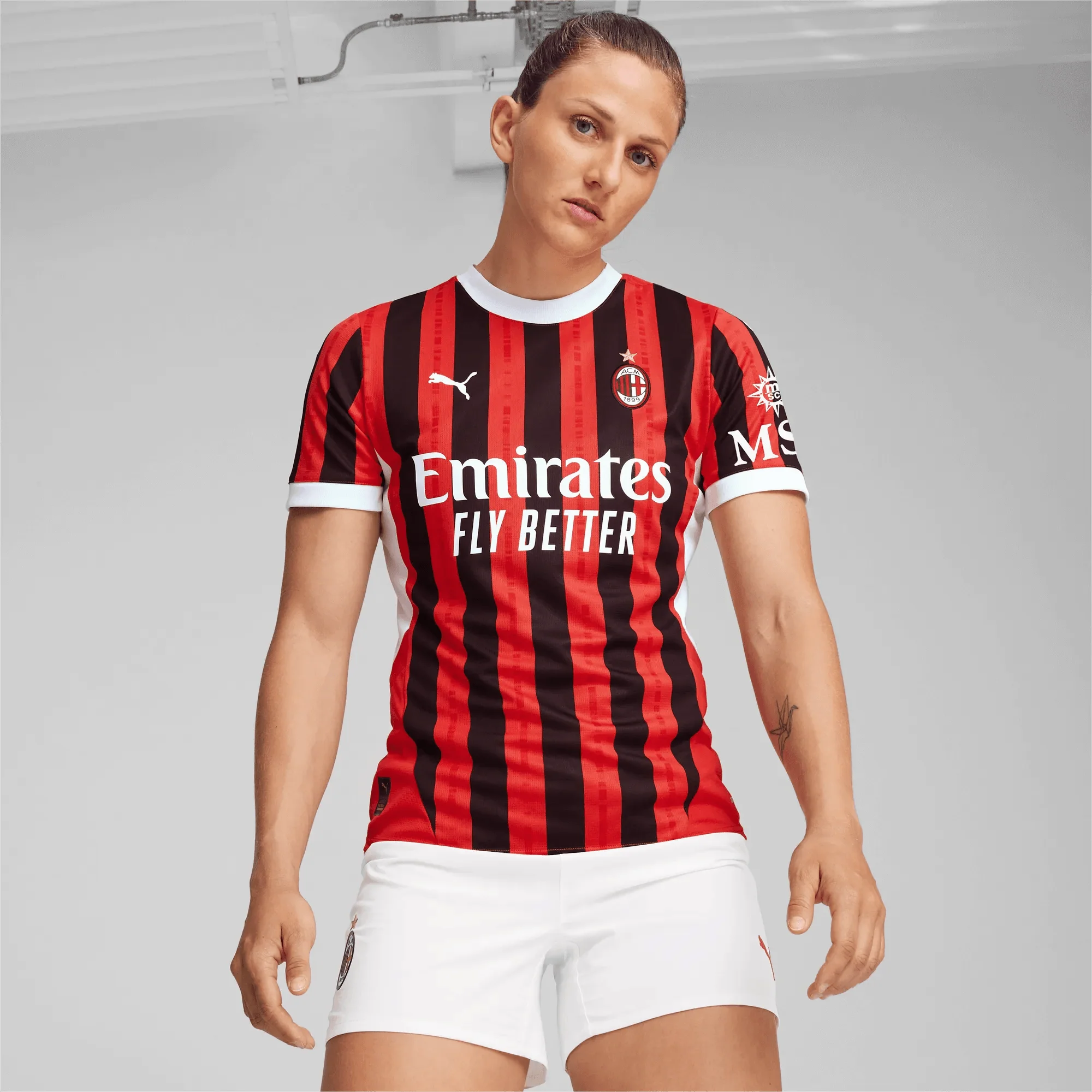 Puma 2024-25 AC Milan Women's Stadium Home Jersey - Image 3