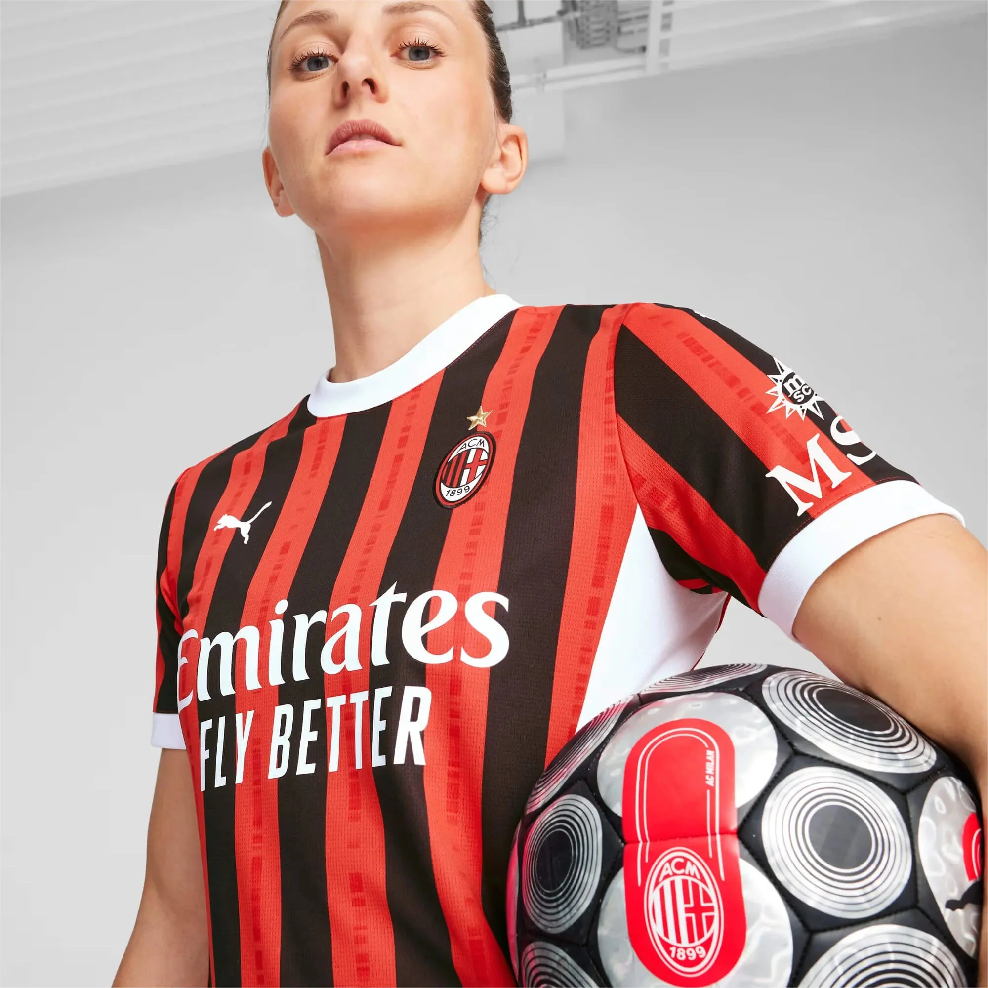 Puma 2024-25 AC Milan Women's Stadium Home Jersey - Image 5