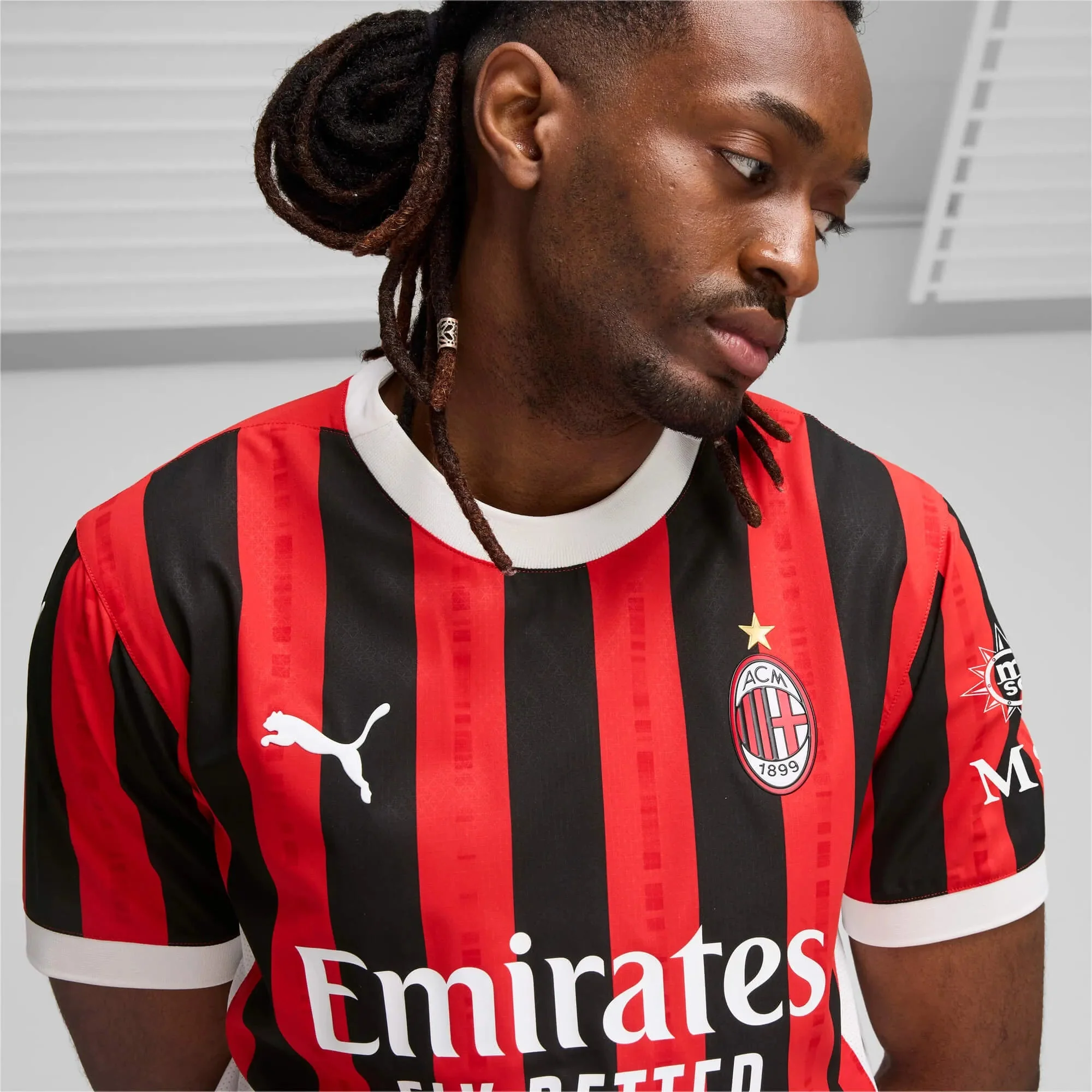 Puma 2024-25 AC Milian Men's Authentic Home Jersey - Image 4