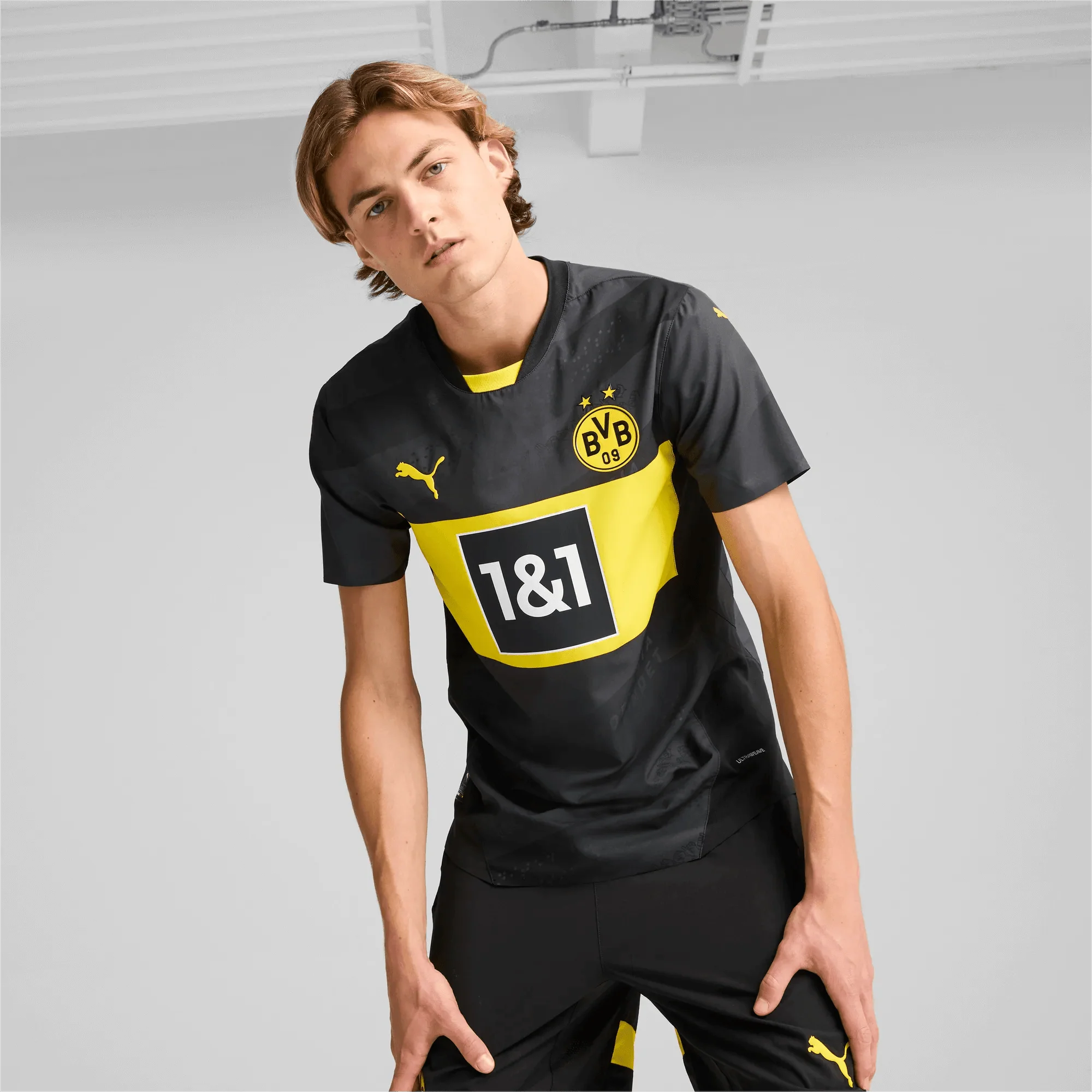 Puma 2024-25 Borussia Dortmund Men's Authentic Away Jersey - Image 2