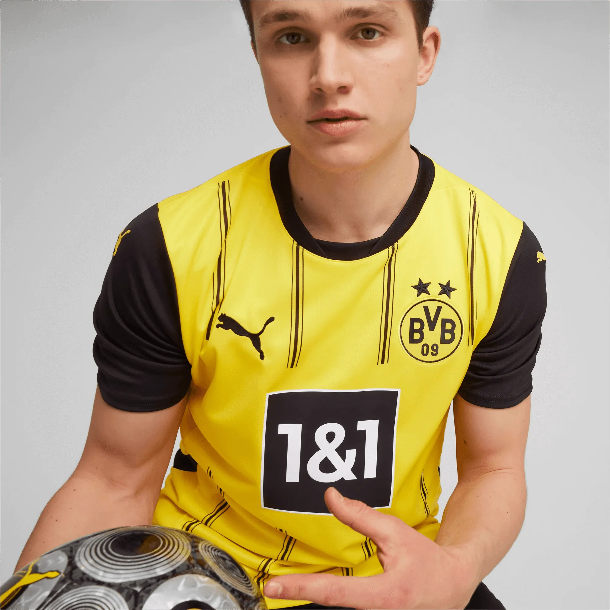 Puma 2024-25 Borussia Dortmund Men's Stadium Home Jersey - Image 4