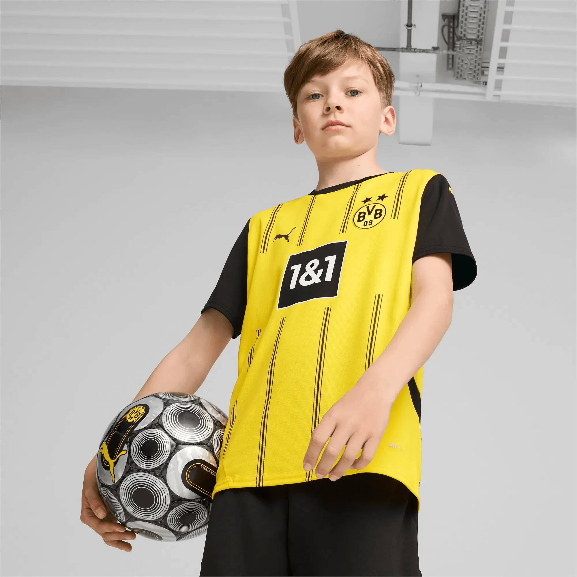 Puma 2024-25 Borussia Dortmund Youth Stadium Home Jersey - Image 3