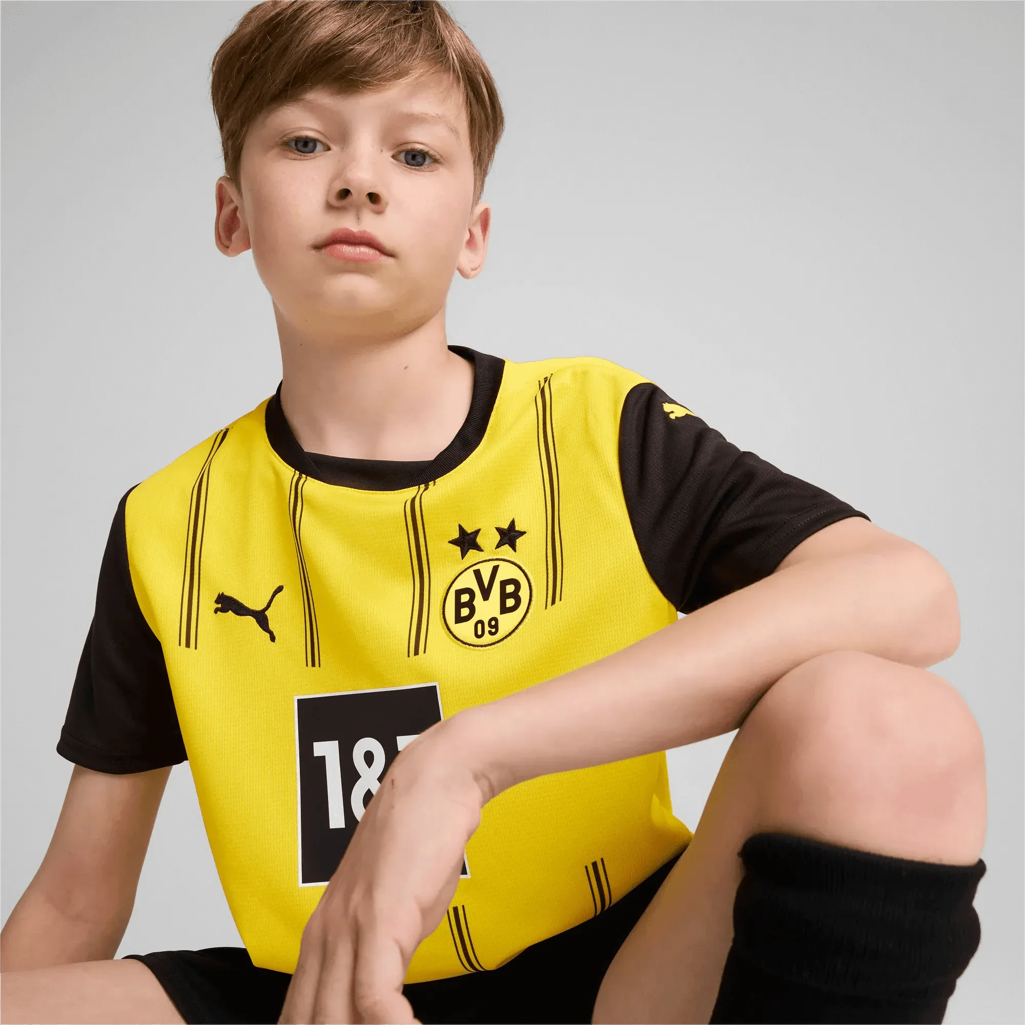 Puma 2024-25 Borussia Dortmund Youth Stadium Home Jersey - Image 4