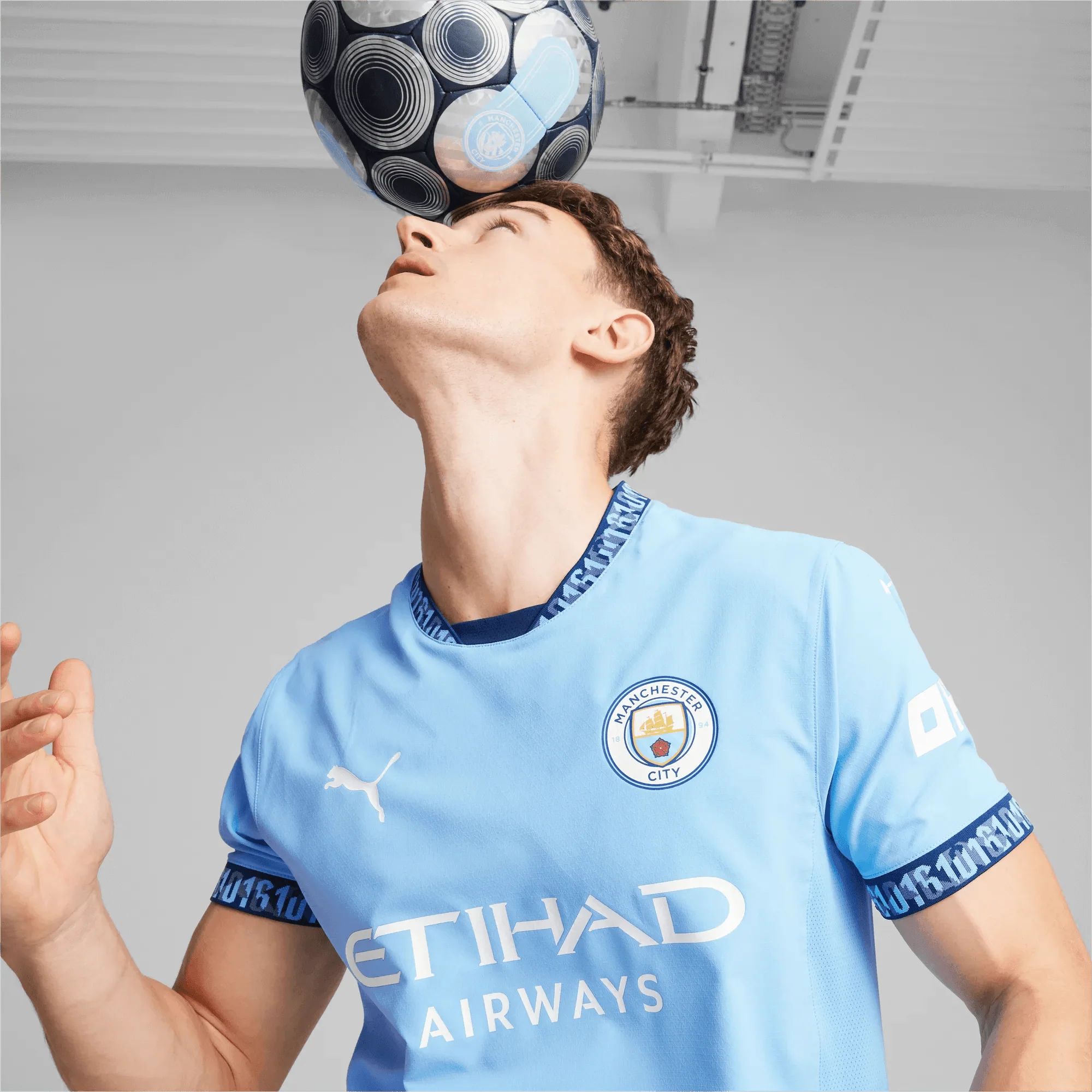 Puma 2024-25 Manchester City Men's Authentic Home Jersey - Image 4