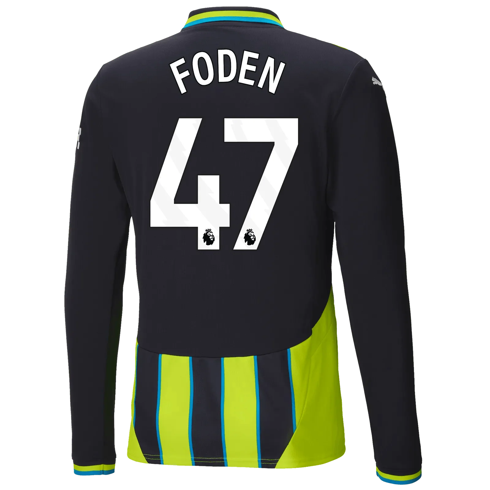 Puma 2024-25 Manchester City Men's Long-Sleeve Stadium Away Jersey - Image 6