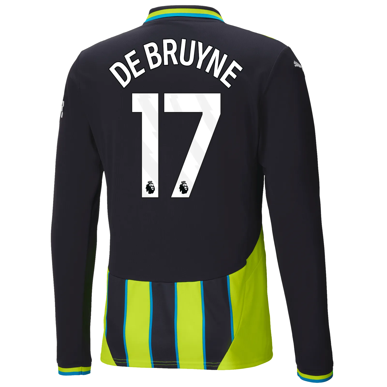 Puma 2024-25 Manchester City Men's Long-Sleeve Stadium Away Jersey - Image 8