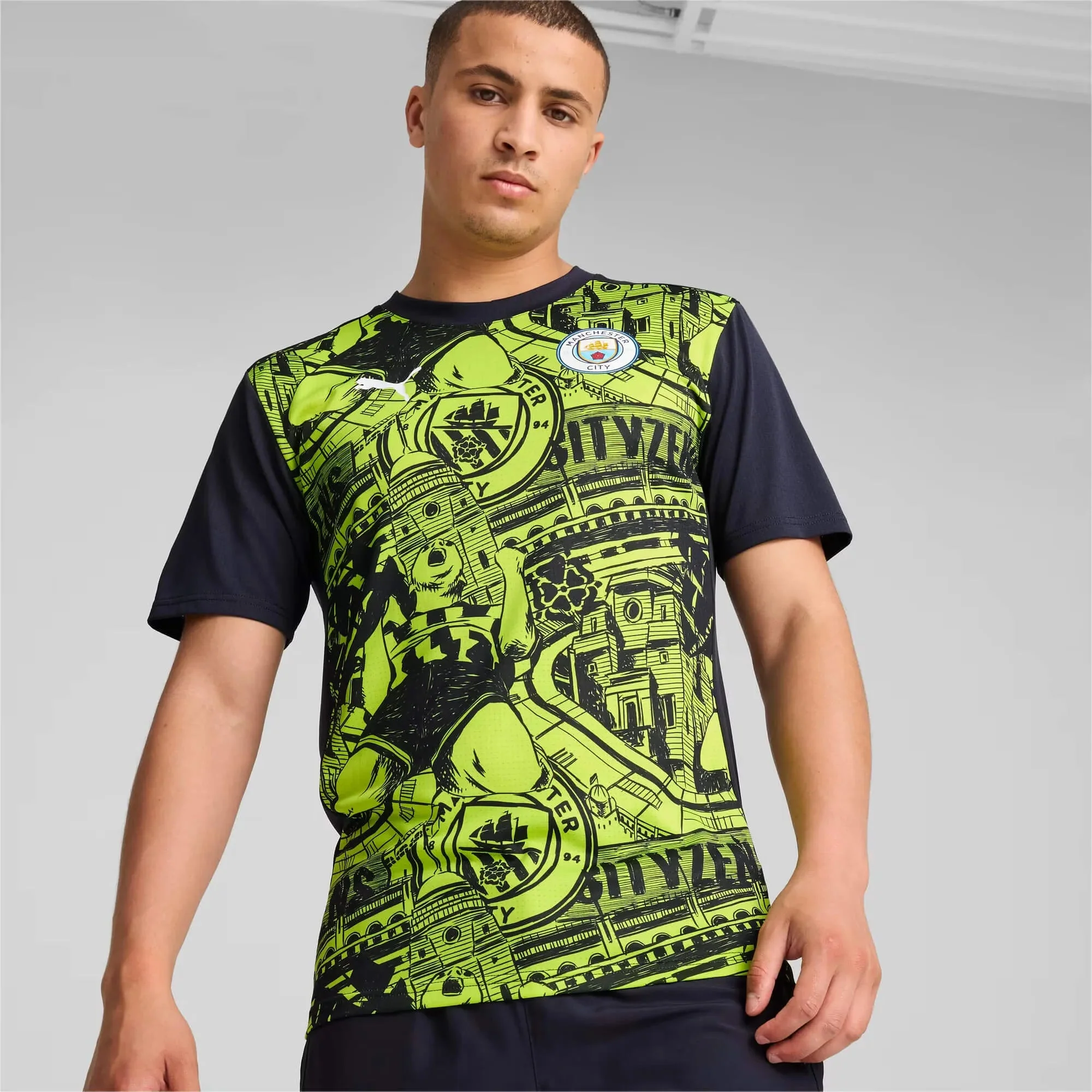Puma 2024-25 Manchester City Men's Pre-Match Jersey - Image 3