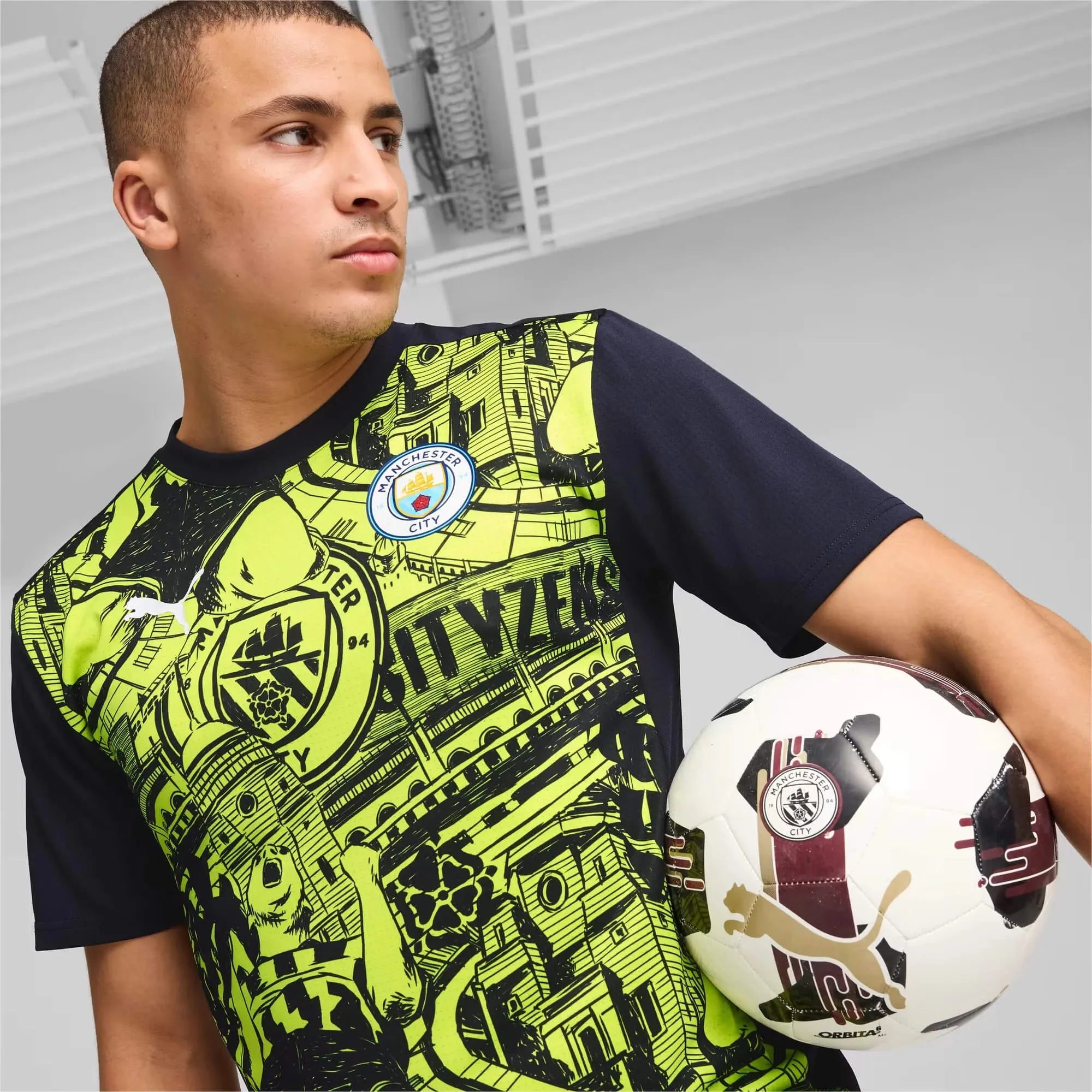 Puma 2024-25 Manchester City Men's Pre-Match Jersey - Image 5