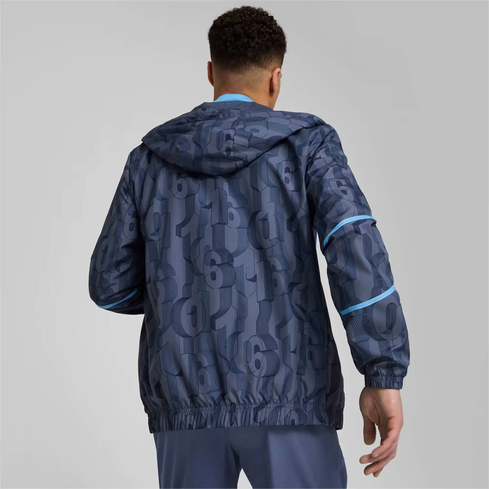 Puma 2024-25 Manchester City Men's Pre-Match Woven Jacket - Image 4