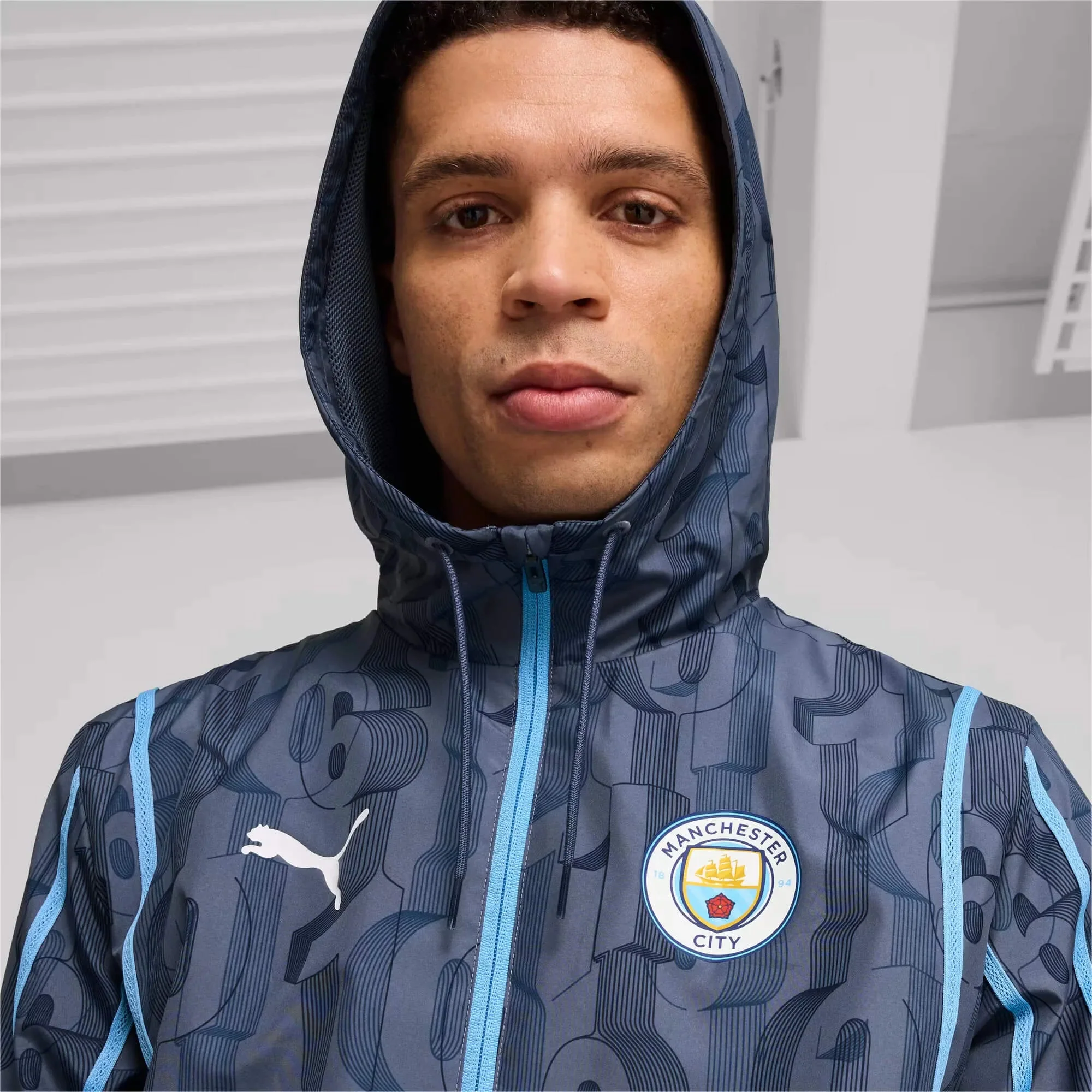 Puma 2024-25 Manchester City Men's Pre-Match Woven Jacket - Image 5