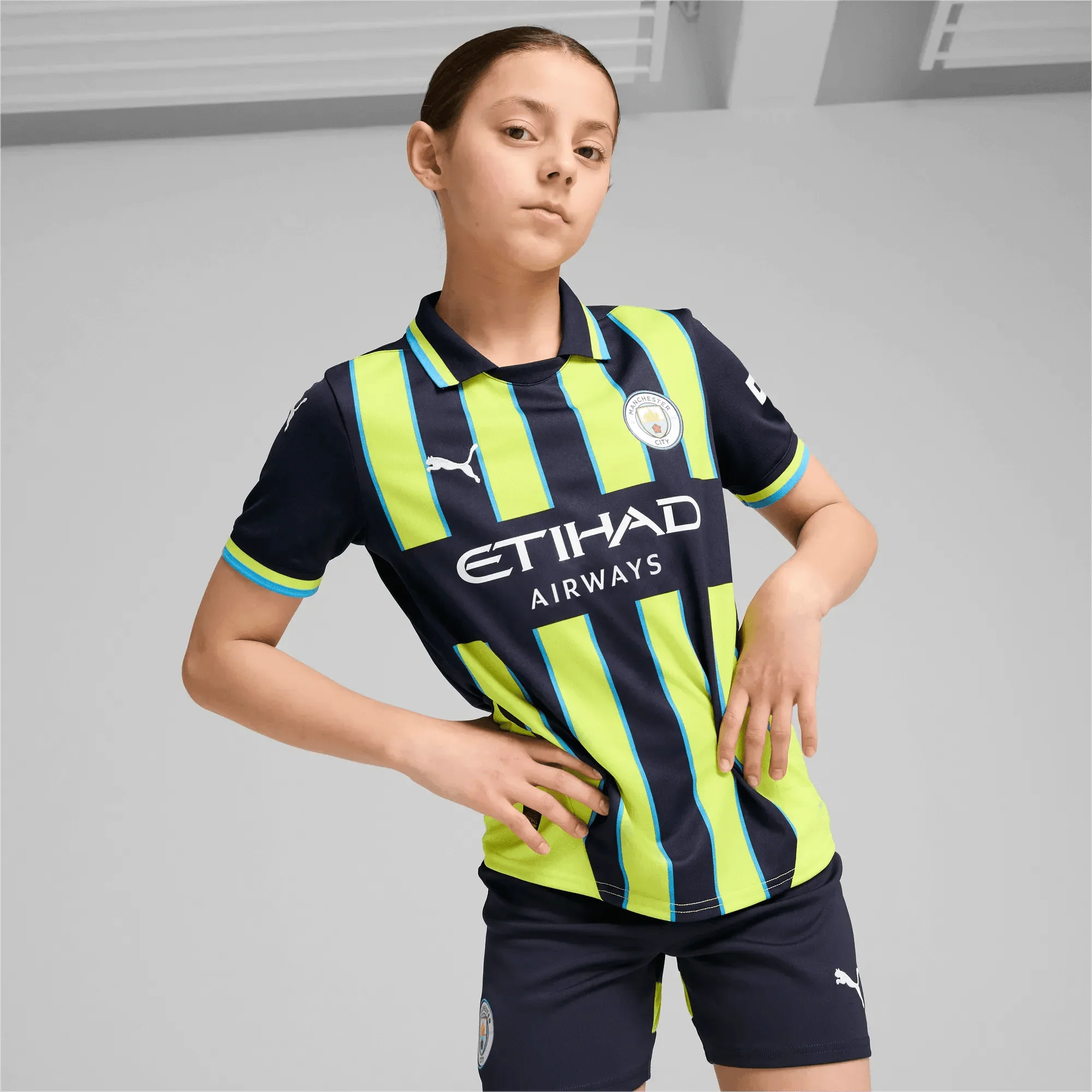 Puma 2024-25 Manchester City Youth Stadium Away Jersey - Image 3