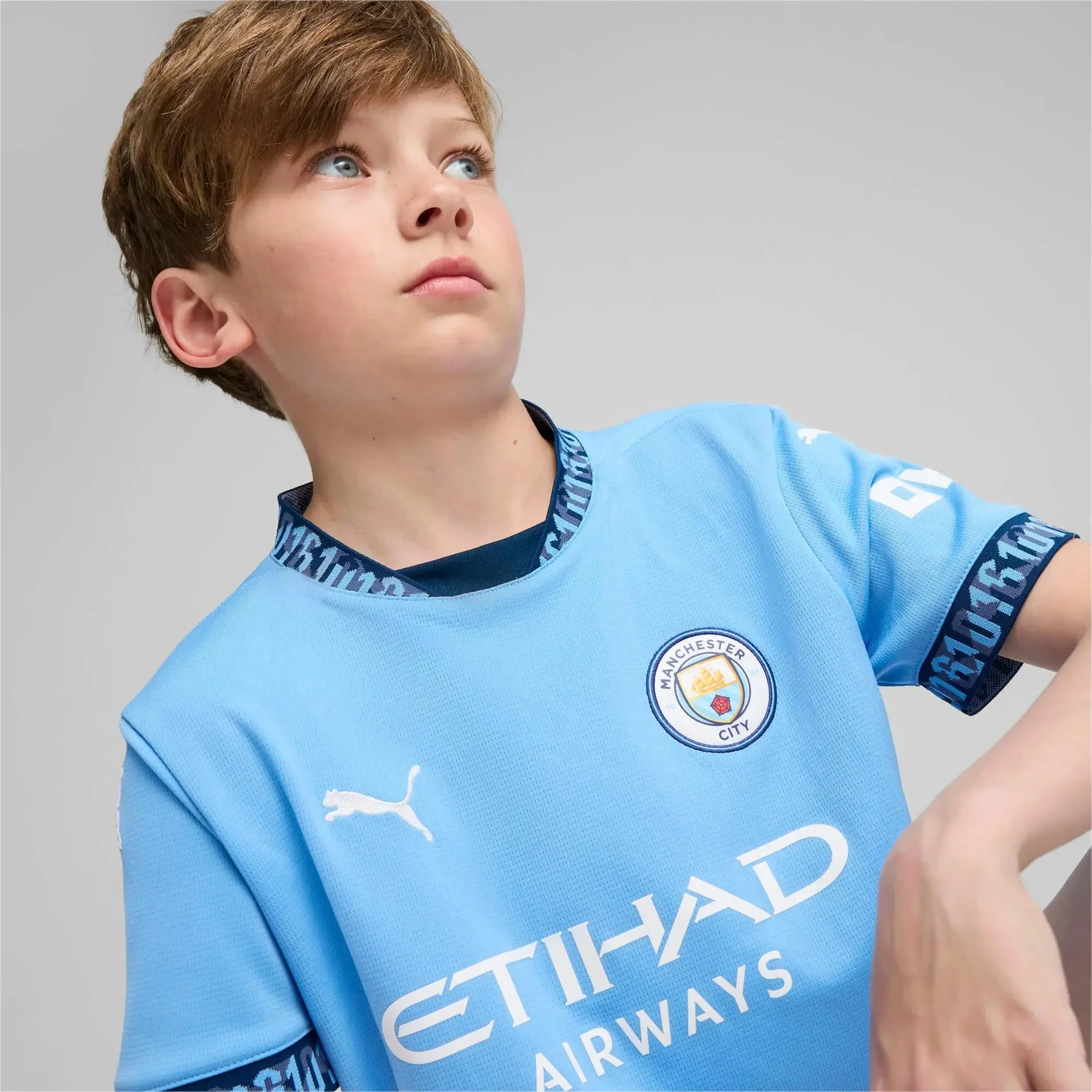 Puma 2024-25 Manchester City Youth Stadium Home Jersey - Image 5