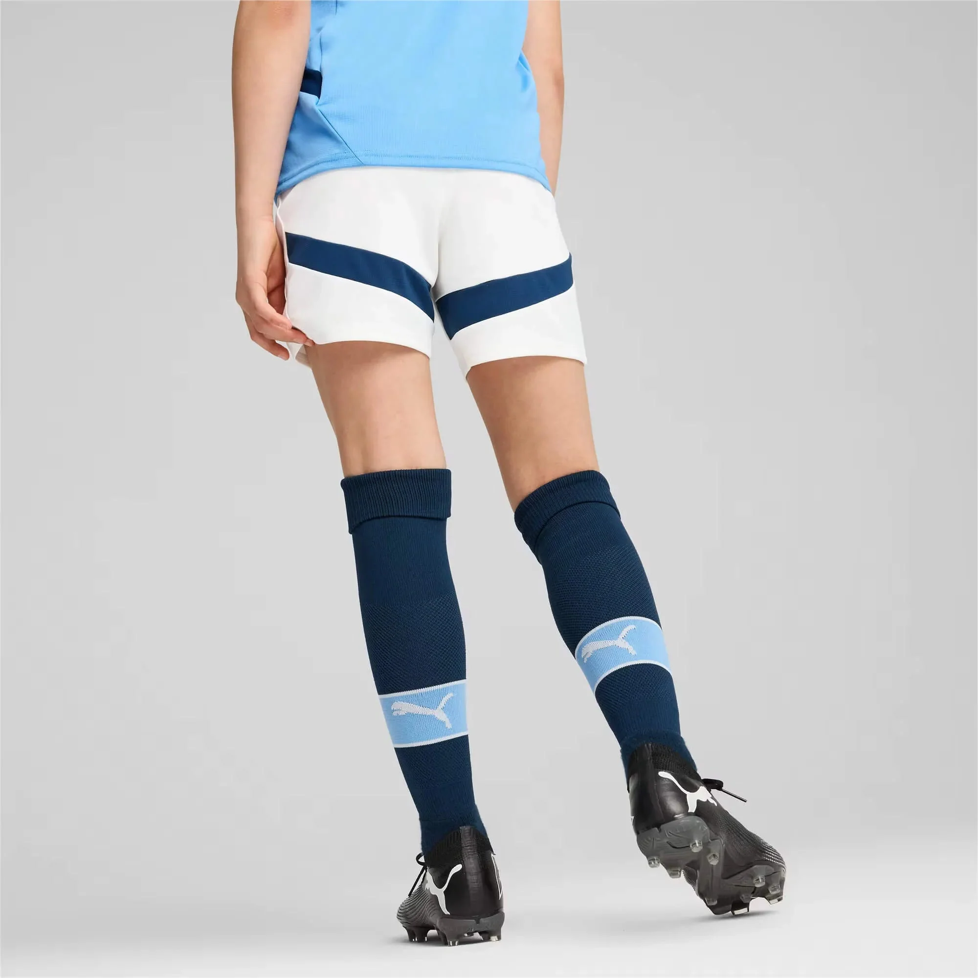 Puma 2024-25 Manchester City Youth Stadium Home Shorts - Image 4