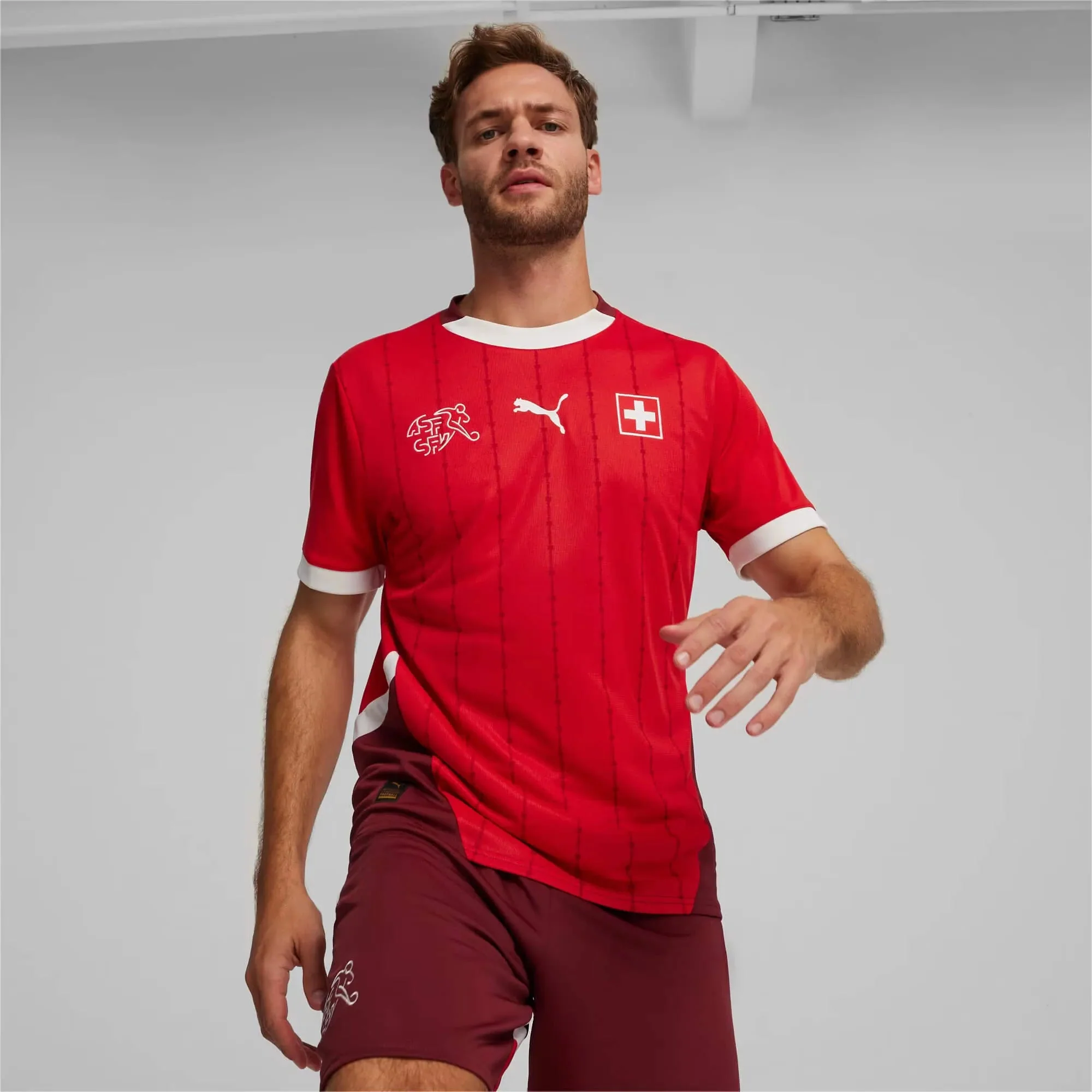 Puma 2024-25 Switzerland Men's Stadium Home Jersey - Image 2