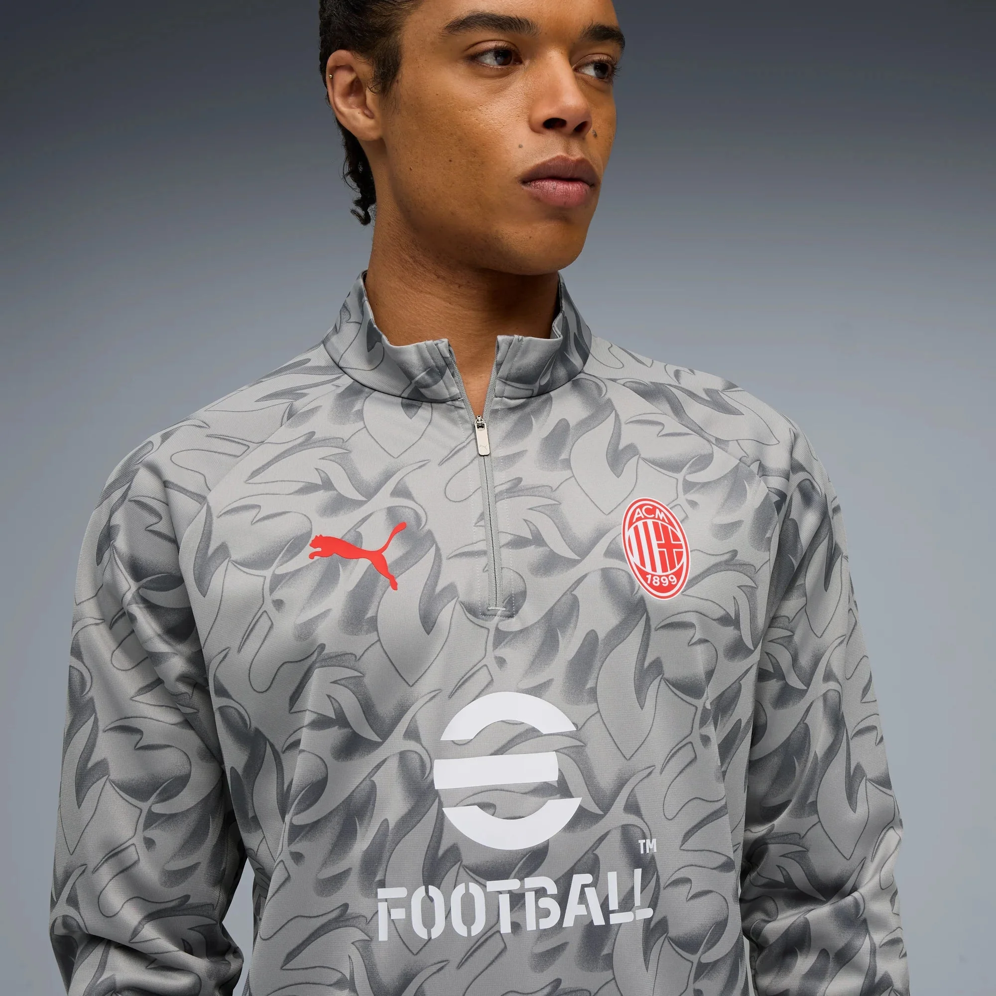 Puma 2025-26 AC Milan Men's 1/4 Zip Training Top - Image 5