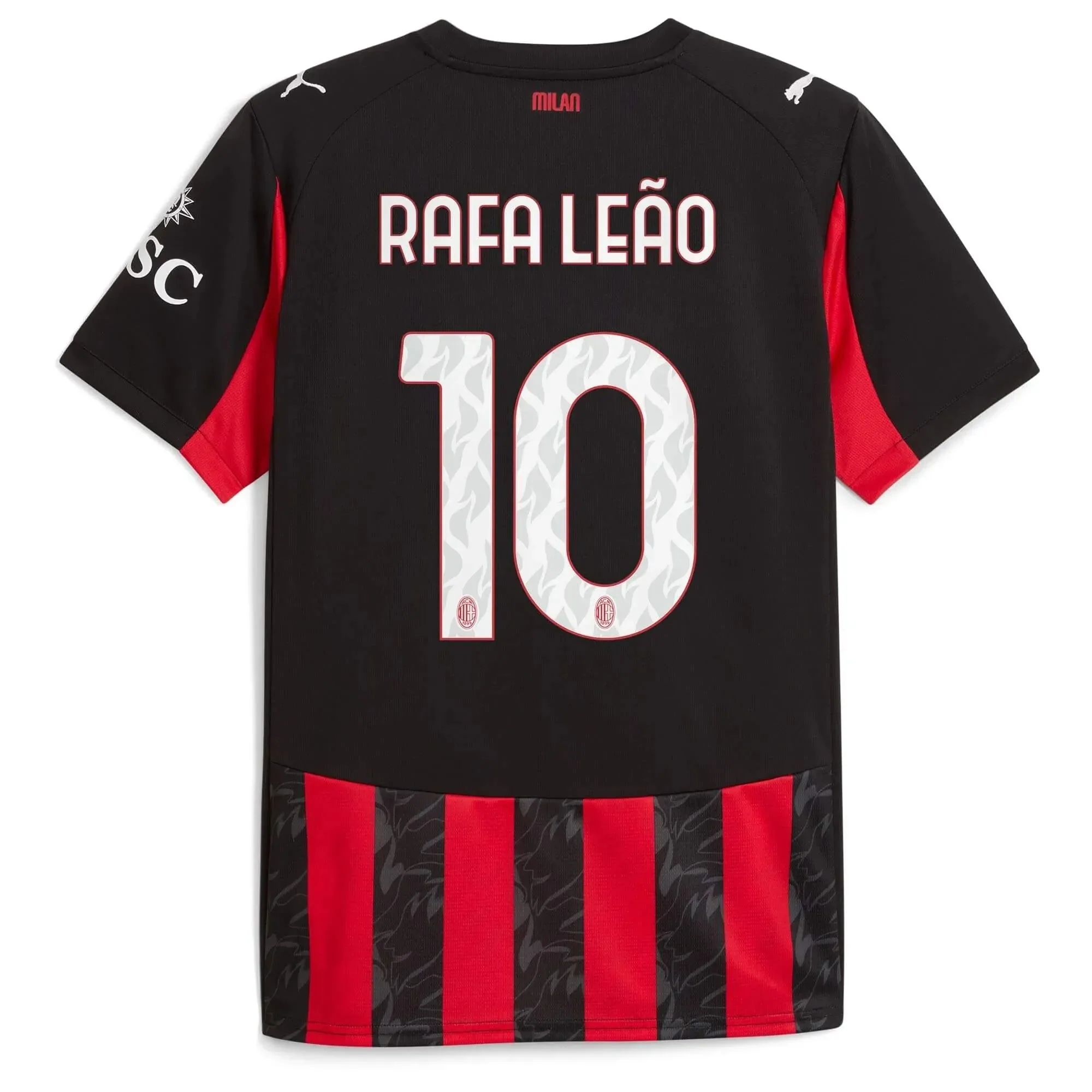 Puma 2025-26 AC Milan Youth Stadium Home Soccer Jersey - Image 6