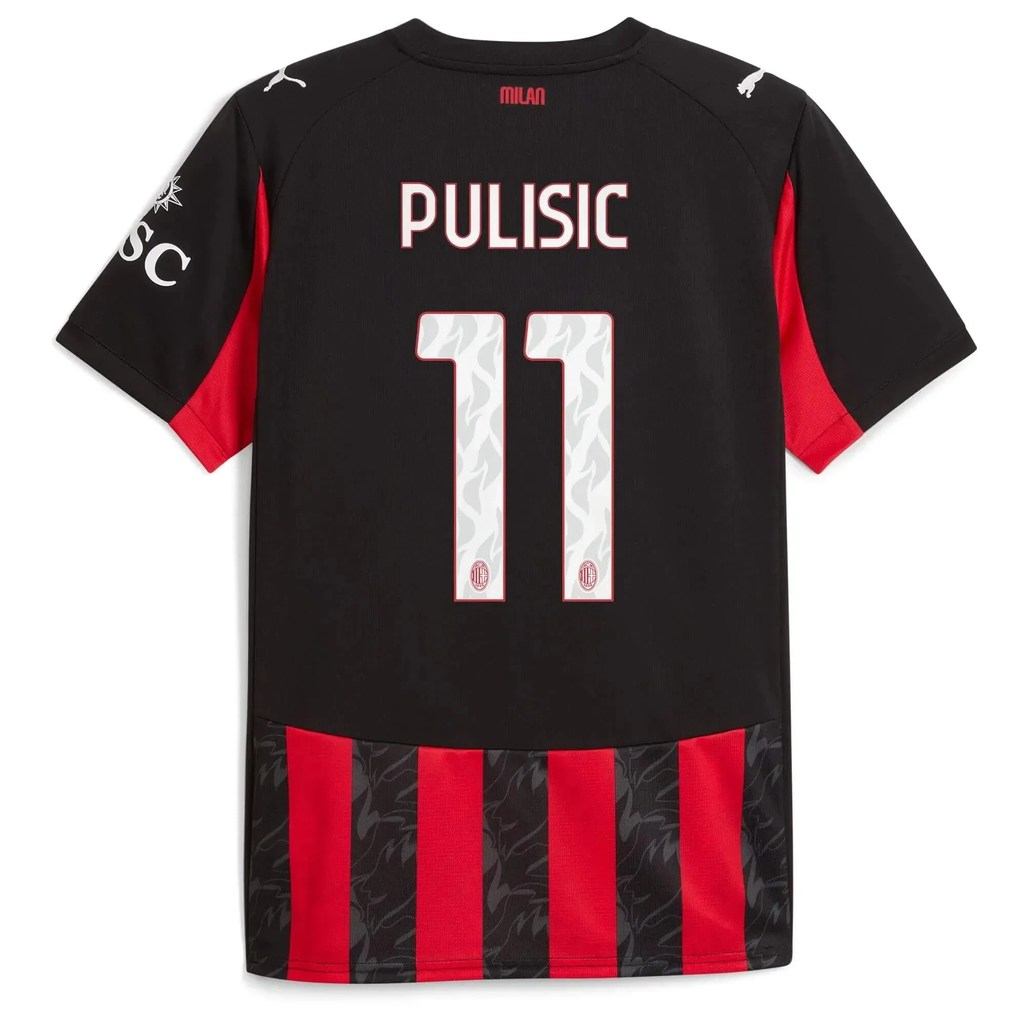 Puma 2025-26 AC Milan Men's Stadium Home Soccer Jersey - Image 8