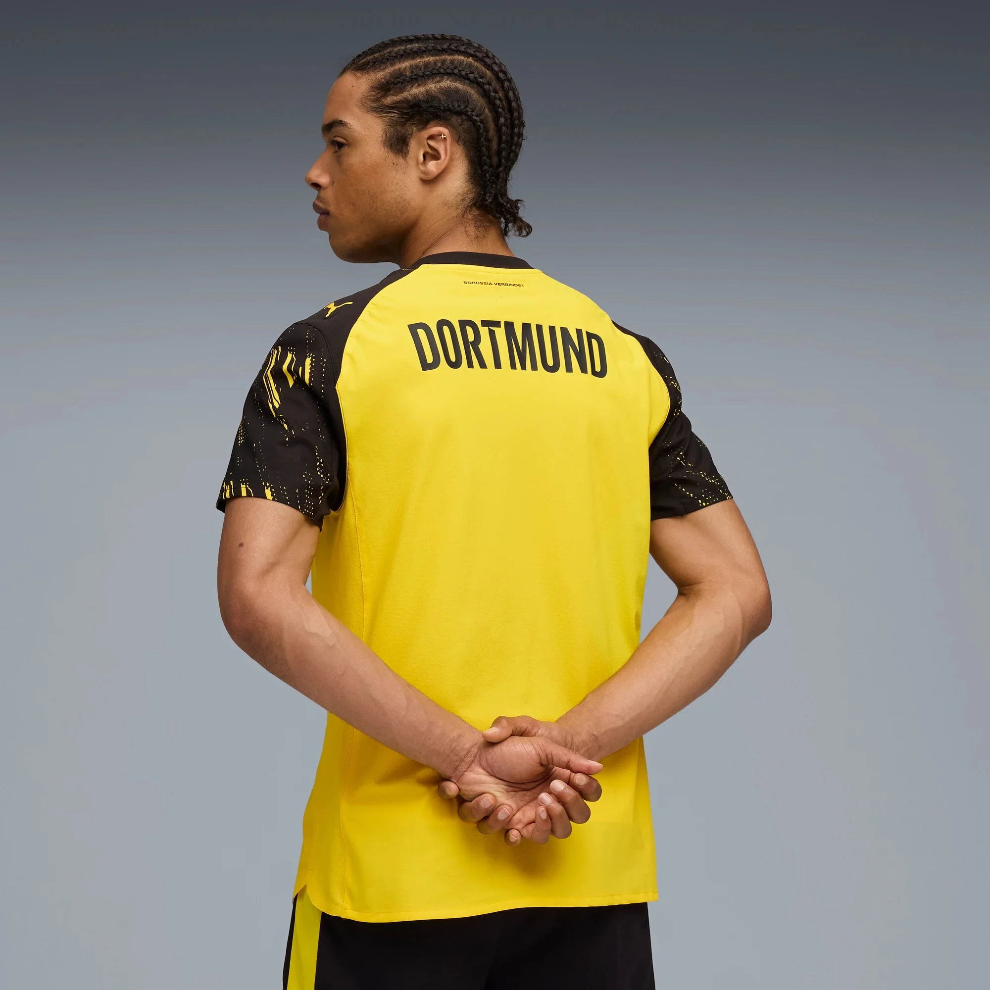 Puma 2025-26 Borussia Dortmund Men's Authentic Home Soccer Jersey - Image 4