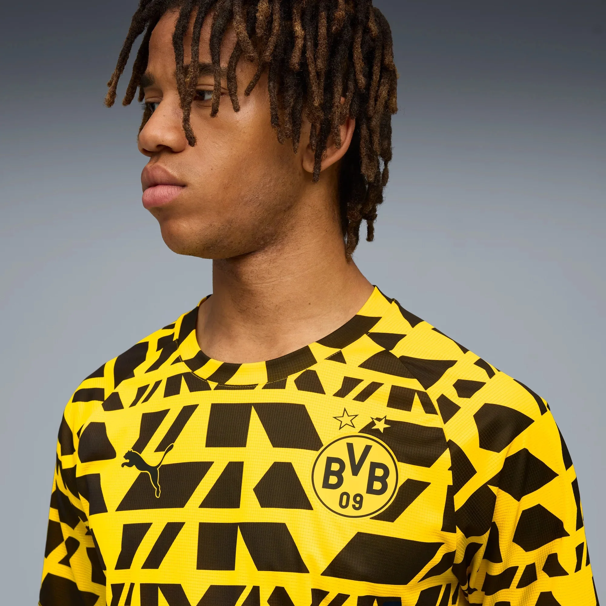 Puma 2025-26 Borussia Dortmund Men's Pre-Match Soccer Jersey - Image 5