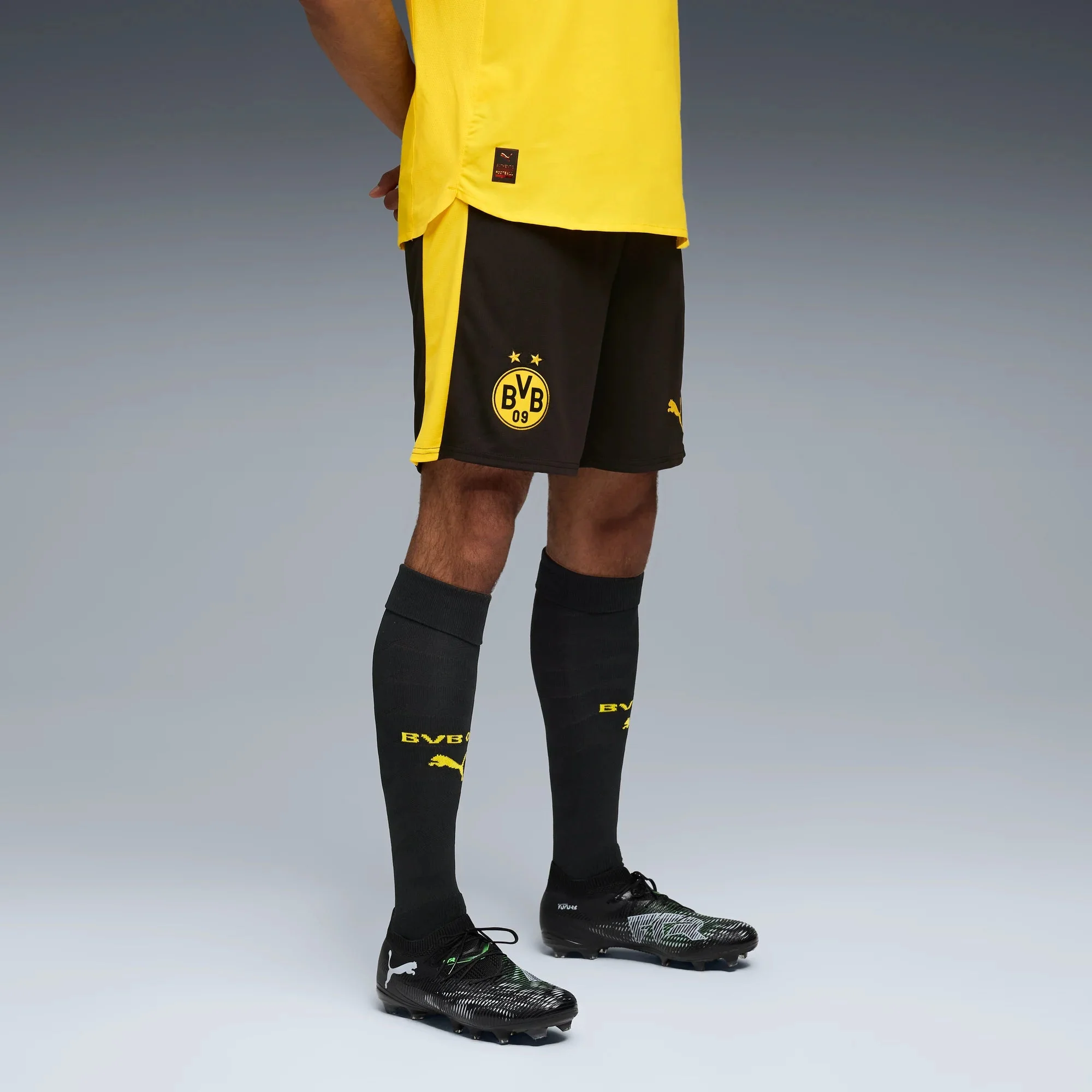 Puma 2025-26 Borussia Dortmund Men's Stadium Home Shorts - Image 3