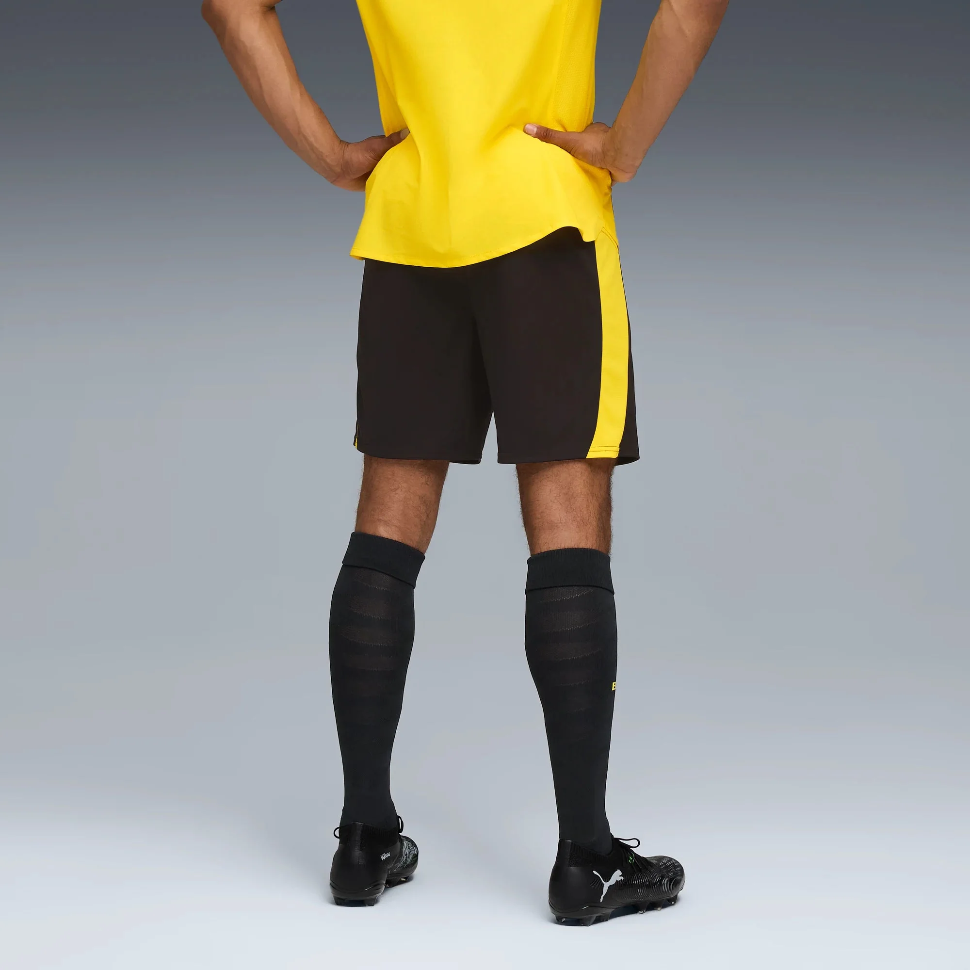 Puma 2025-26 Borussia Dortmund Men's Stadium Home Shorts - Image 4