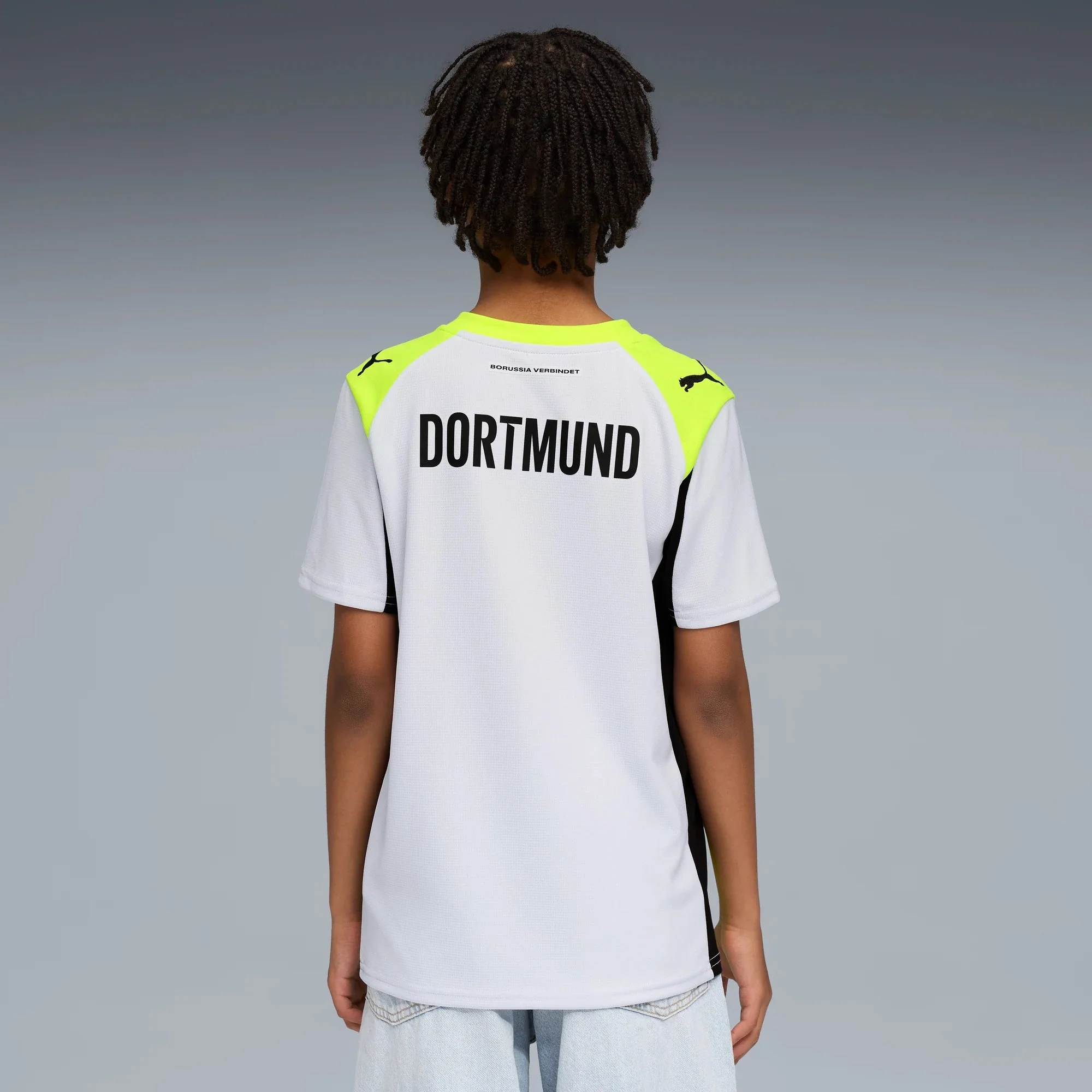 Puma 2025-26 Borussia Dortmund Youth Stadium Away Soccer Jersey - Image 4