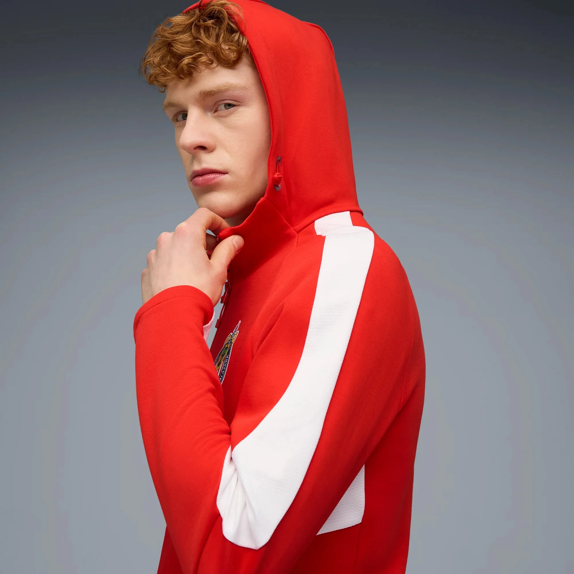 Puma 2025-26 Chivas Men's Evostripe Hooded Jacket - Image 6