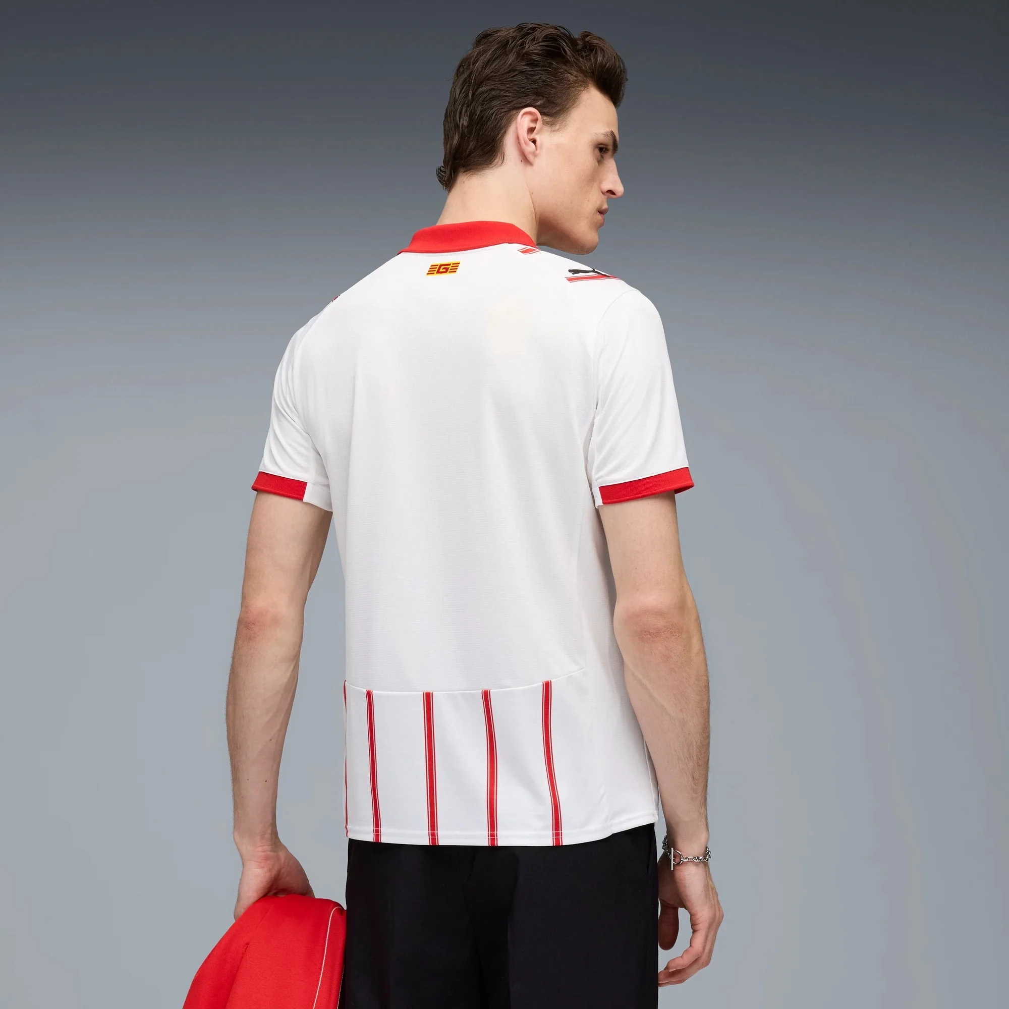Puma 2025-26 Girona Men's Stadium Home Soccer Jersey - Image 4