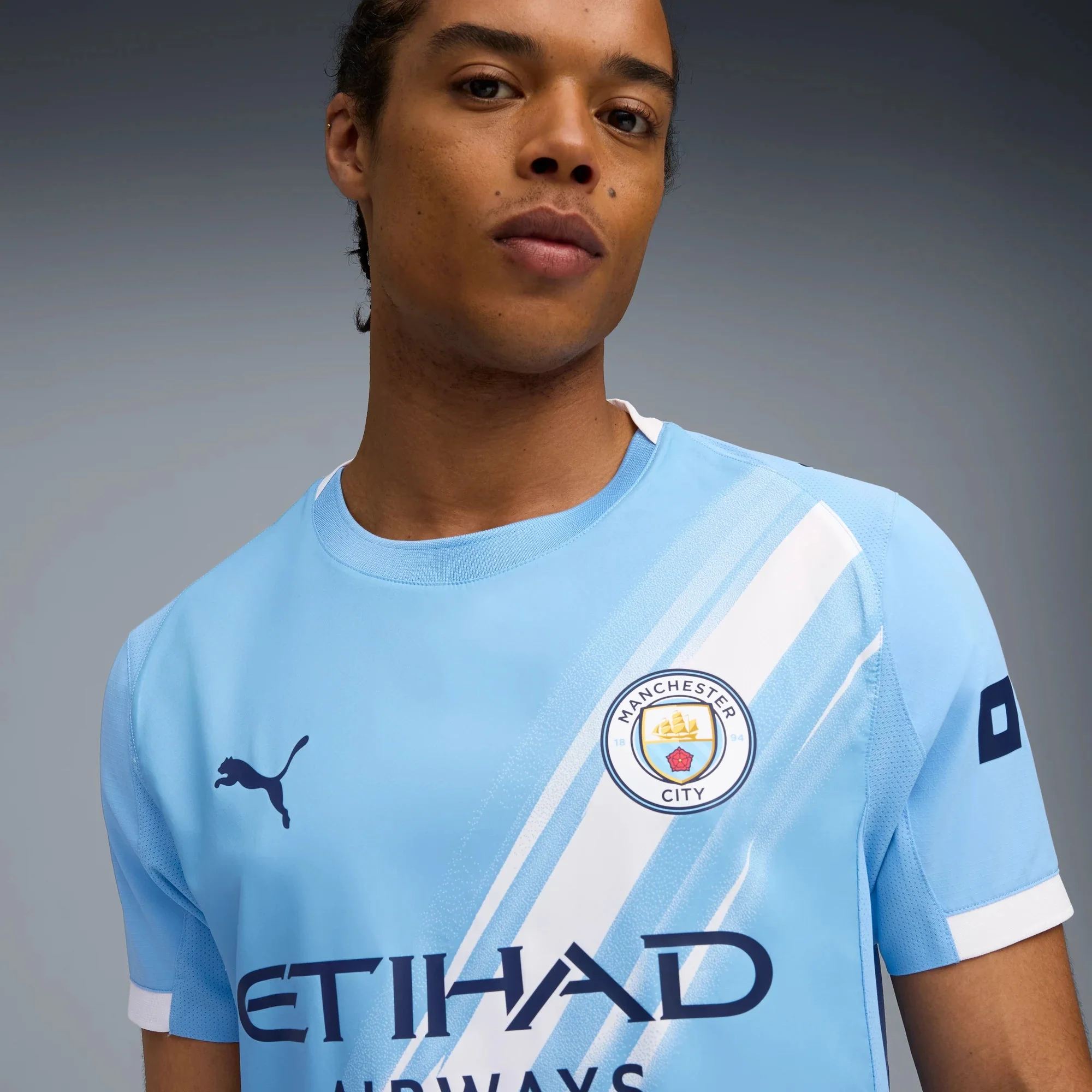 Puma 2025-26 Manchester City Men's Authentic Home Soccer Jersey - Image 5