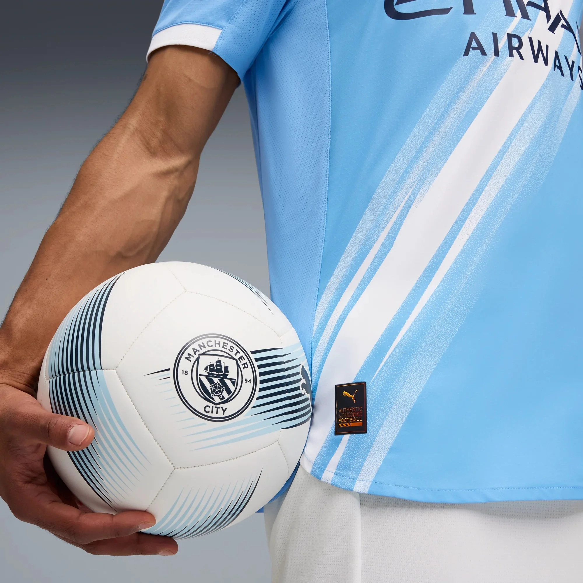 Puma 2025-26 Manchester City Men's Authentic Home Soccer Jersey - Image 6