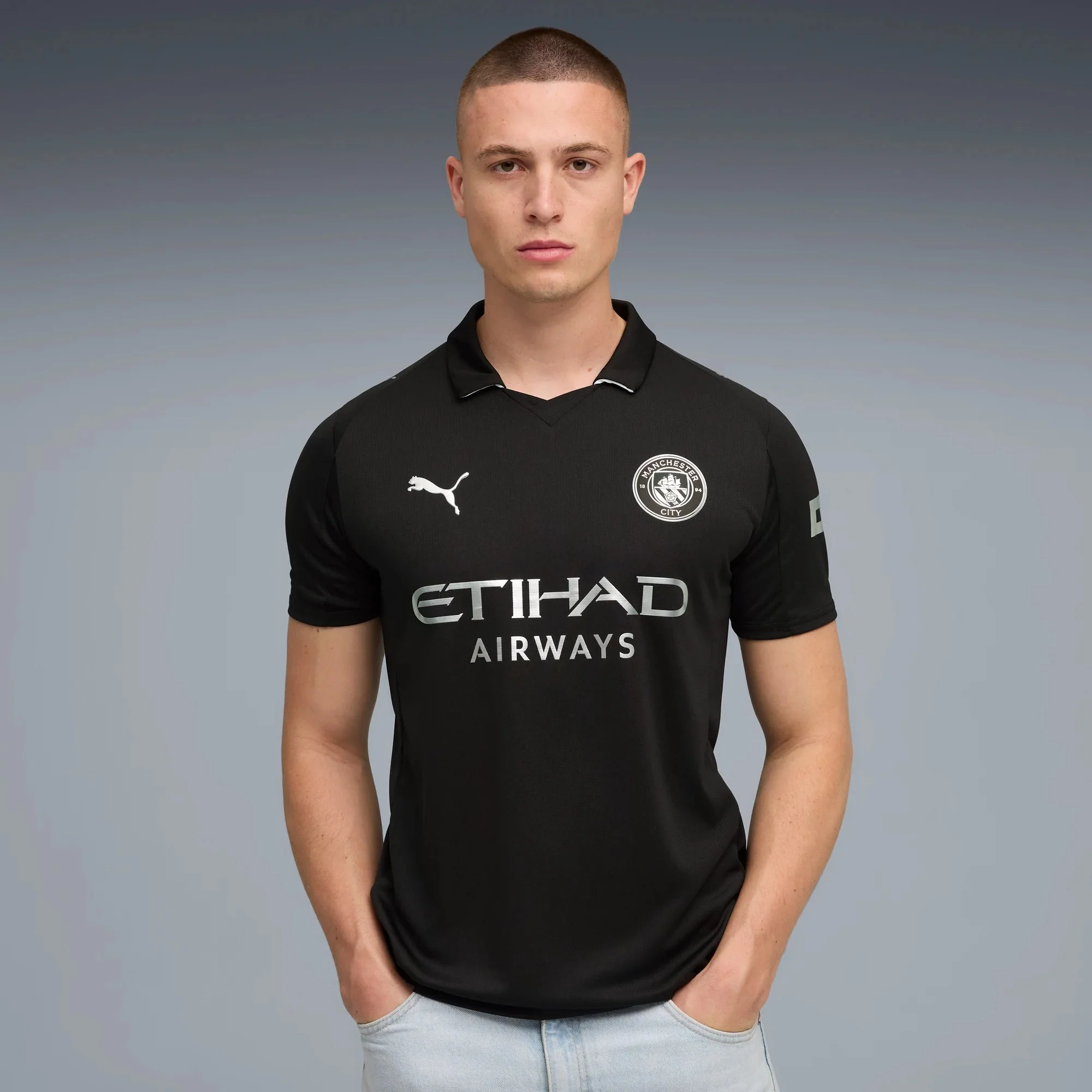 Puma 2025-26 Manchester City Men's Stadium Away Soccer Jersey - Image 3