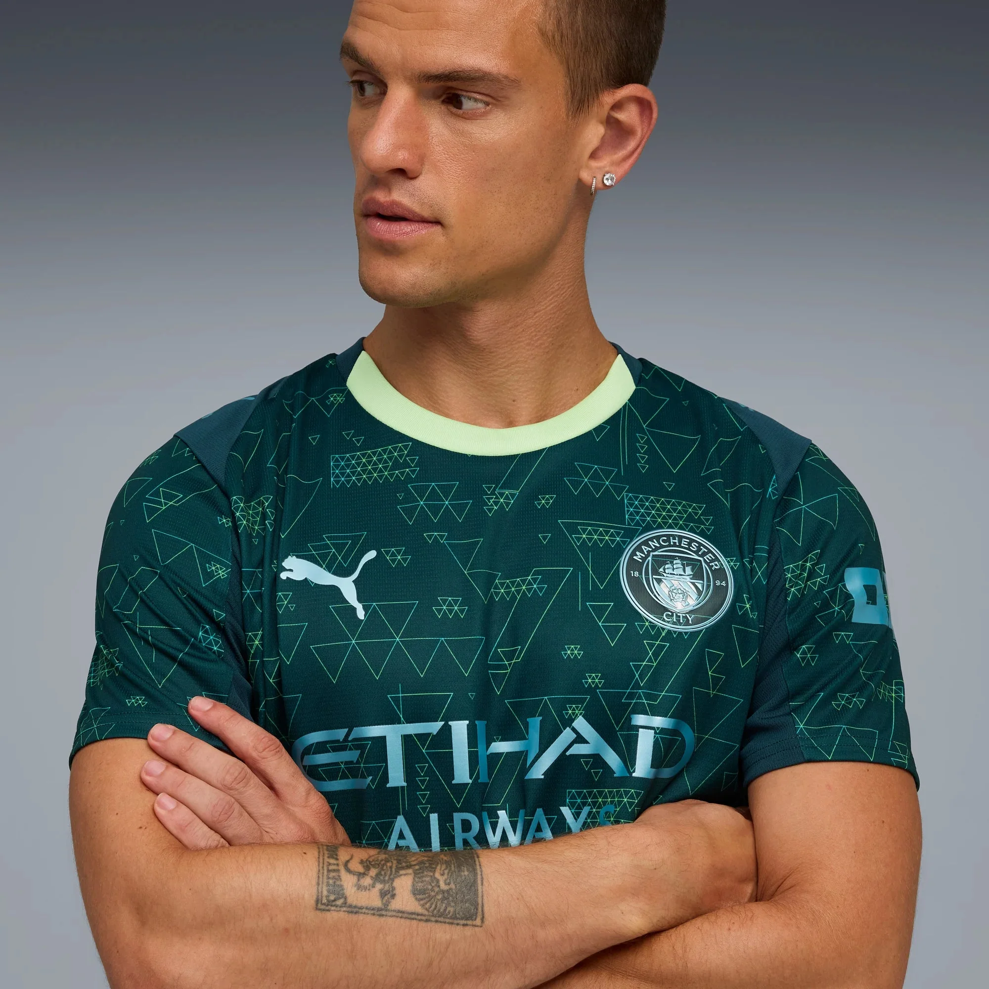 Puma 2025-26 Manchester City Men's Stadium Fourth Soccer Jersey - Image 5