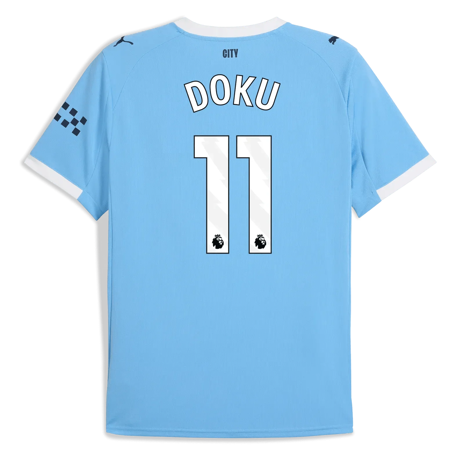 Puma 2025-26 Manchester City Youth Stadium Home Soccer Jersey - Image 8