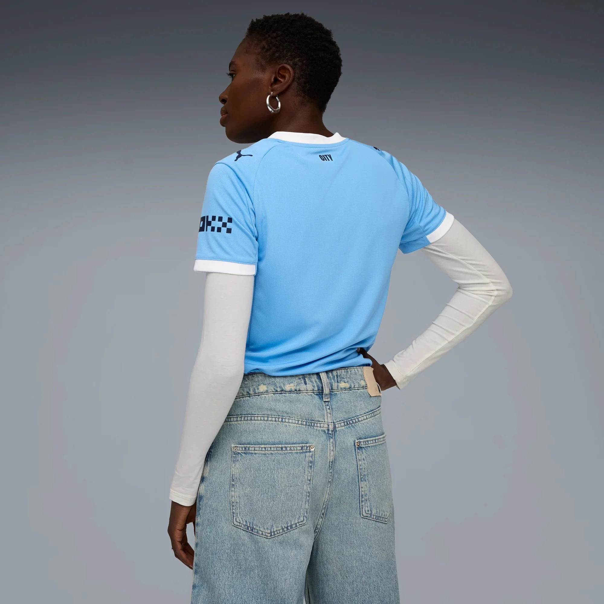 Puma 2025-26 Manchester City Women's Stadium Home Soccer Jersey - Image 4