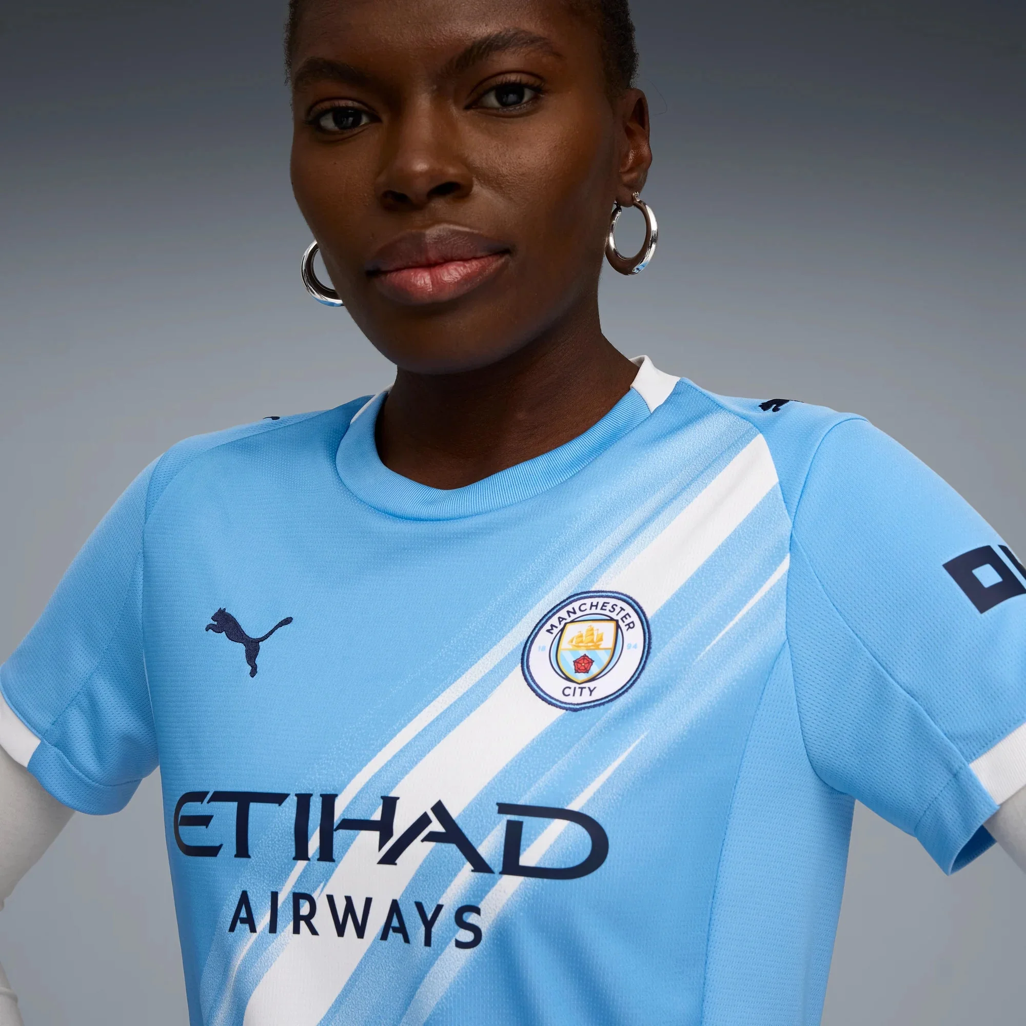 Puma 2025-26 Manchester City Women's Stadium Home Soccer Jersey - Image 5
