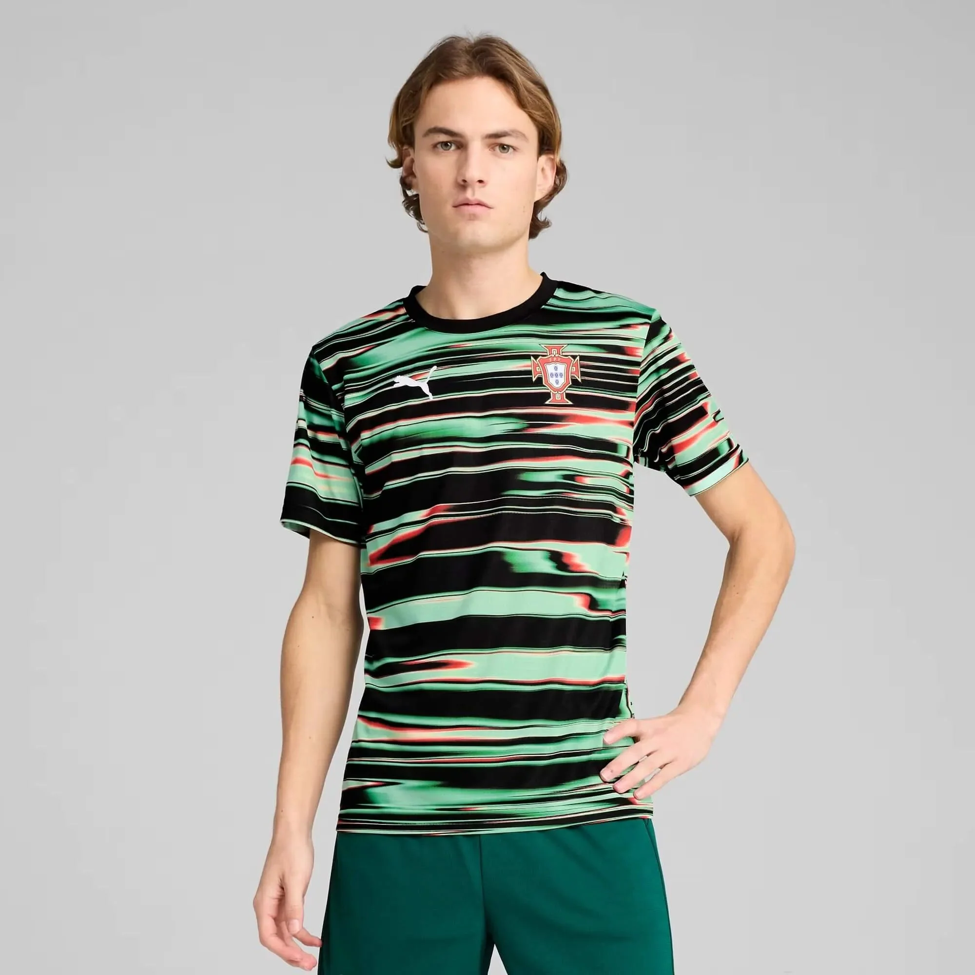 Puma 2025-26 Portugal Men's Pre-Match SS Jersey - Image 3