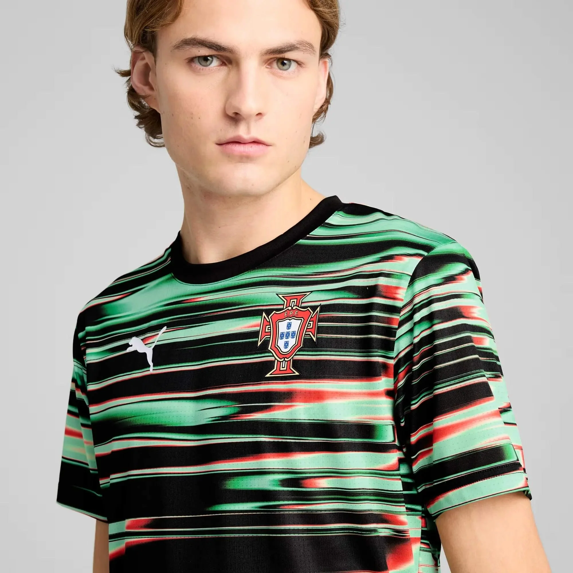 Puma 2025-26 Portugal Men's Pre-Match SS Jersey - Image 5