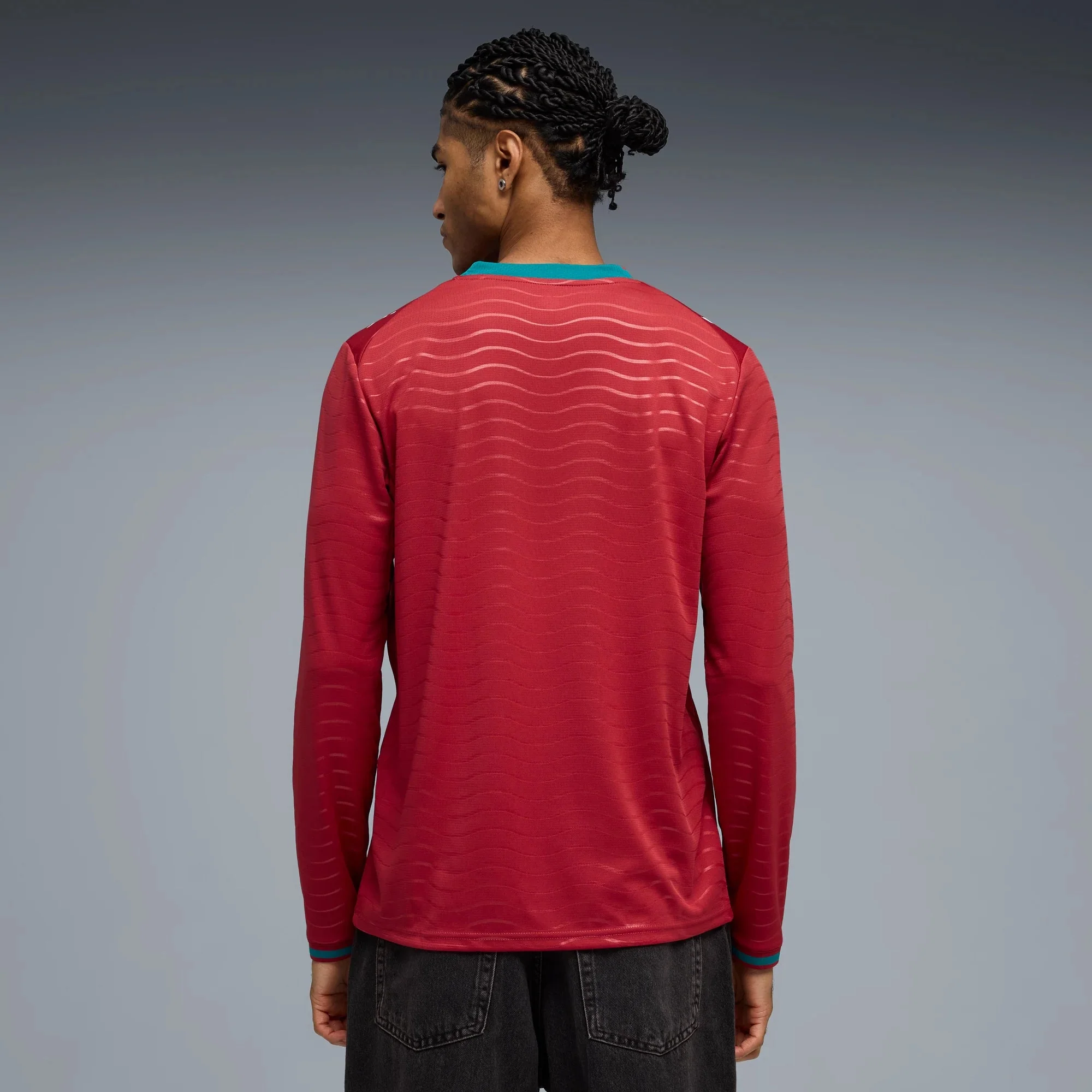 Puma 2026 Portugal Men's Stadium Home Long-Sleeve Soccer Jersey - Image 4
