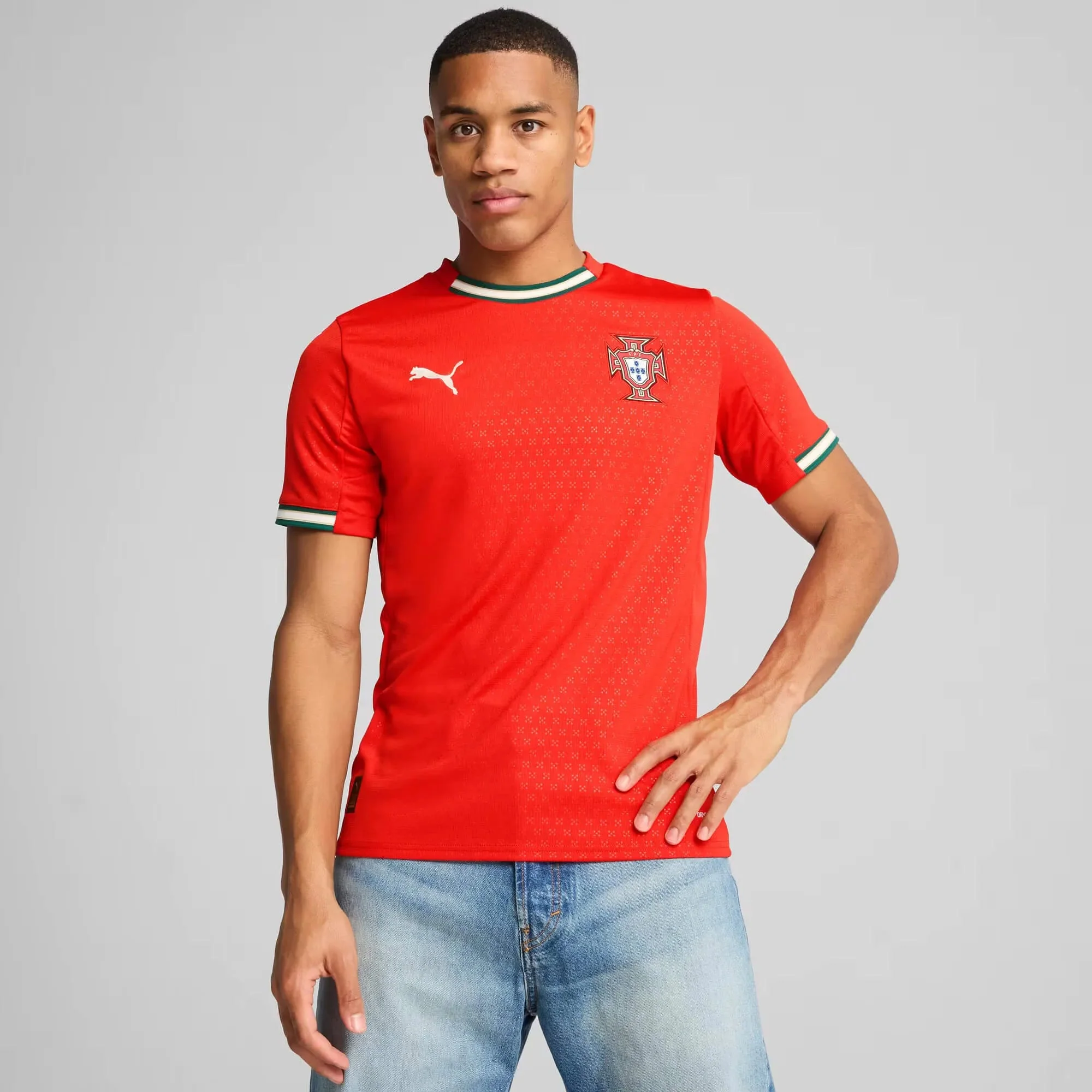 Puma 2025-26 Portugal Men's Stadium Home Jersey - Image 3