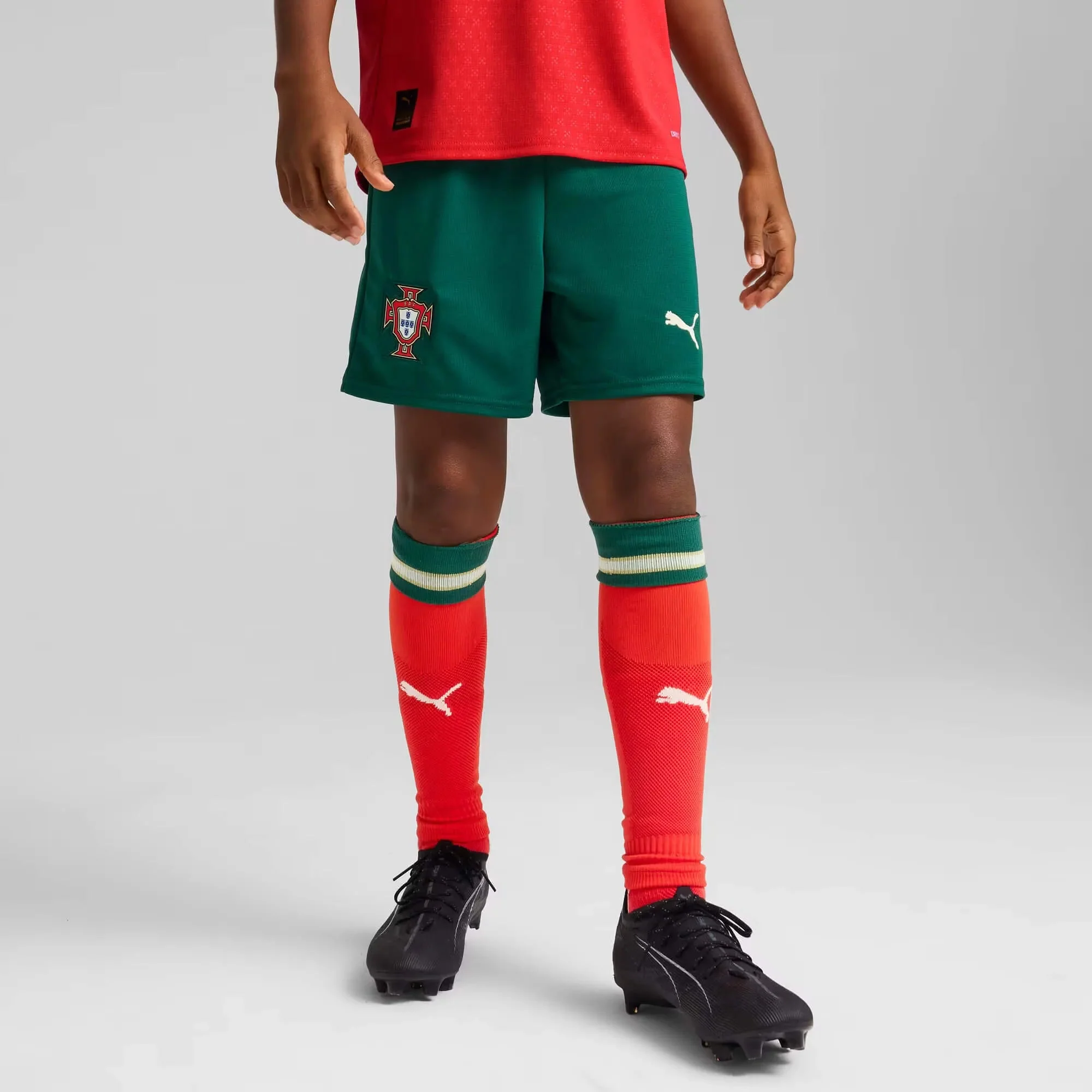 Puma 2025-26 Portugal Youth Stadium Home Shorts - Image 3