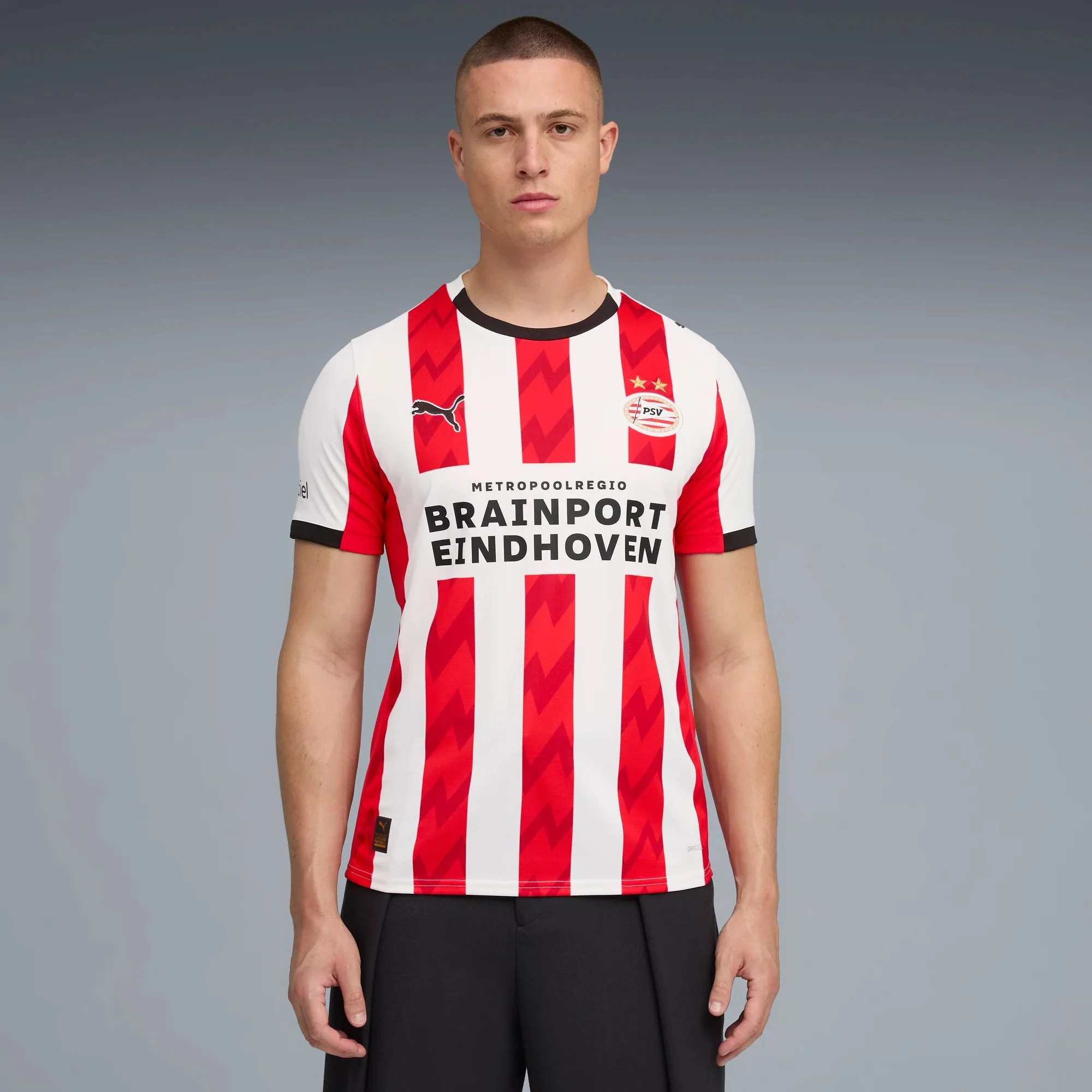 Puma 2025-26 PSV Men's Stadium Home Soccer Jersey - Image 3