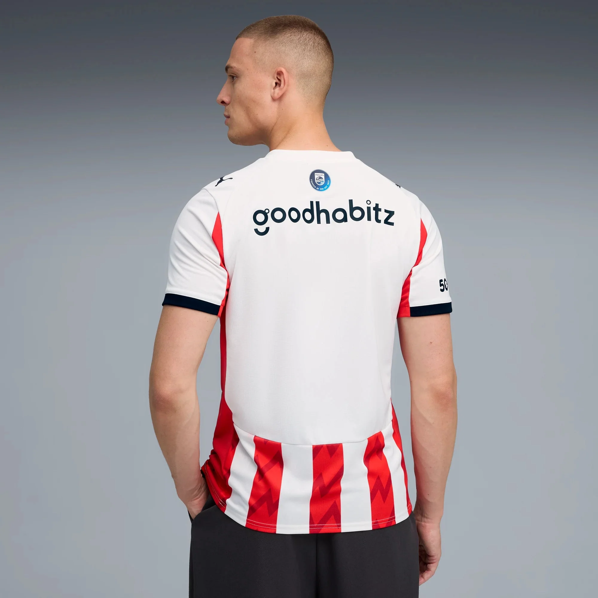 Puma 2025-26 PSV Men's Stadium Home Soccer Jersey - Image 4