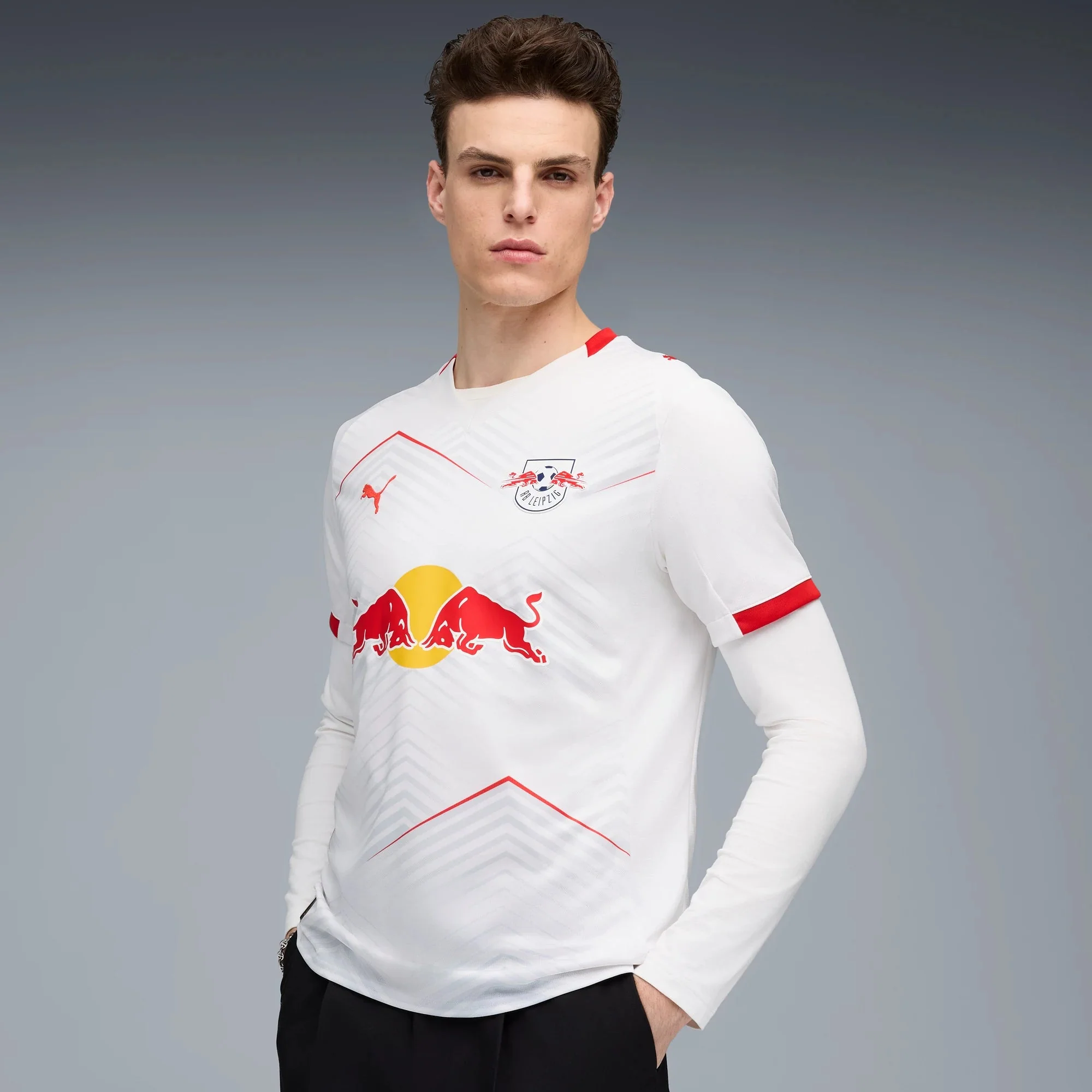 Puma 2025-26 RB Leipzig Stadium Home Soccer Jersey - Image 3