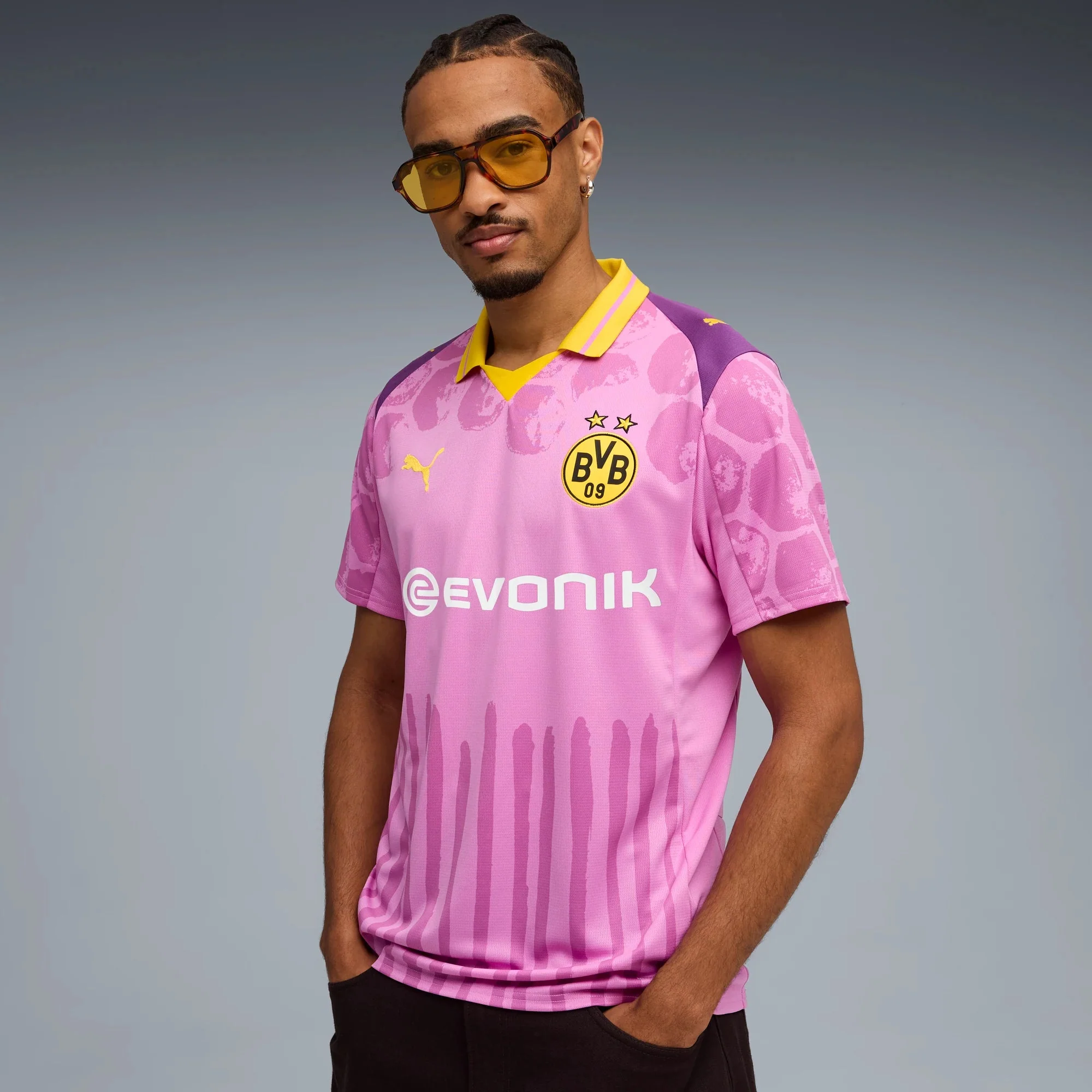 Puma 2025 Borussia Dortmund Men's Club World Cup KidSuper Stadium Soccer Jersey - Image 3