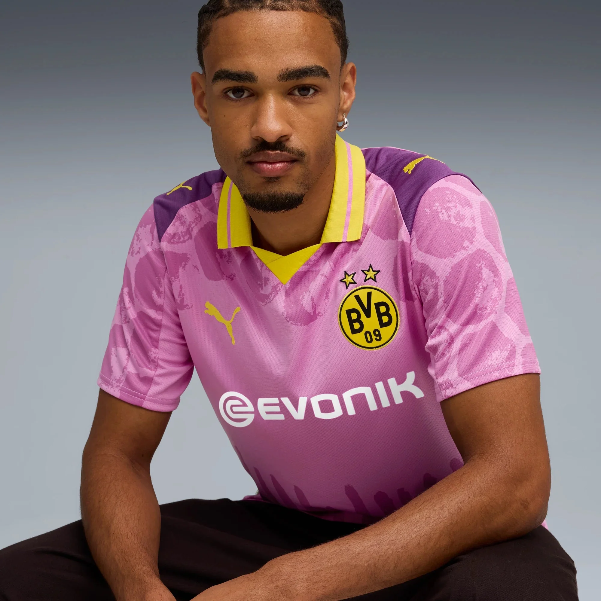 Puma 2025 Borussia Dortmund Men's Club World Cup KidSuper Stadium Soccer Jersey - Image 5