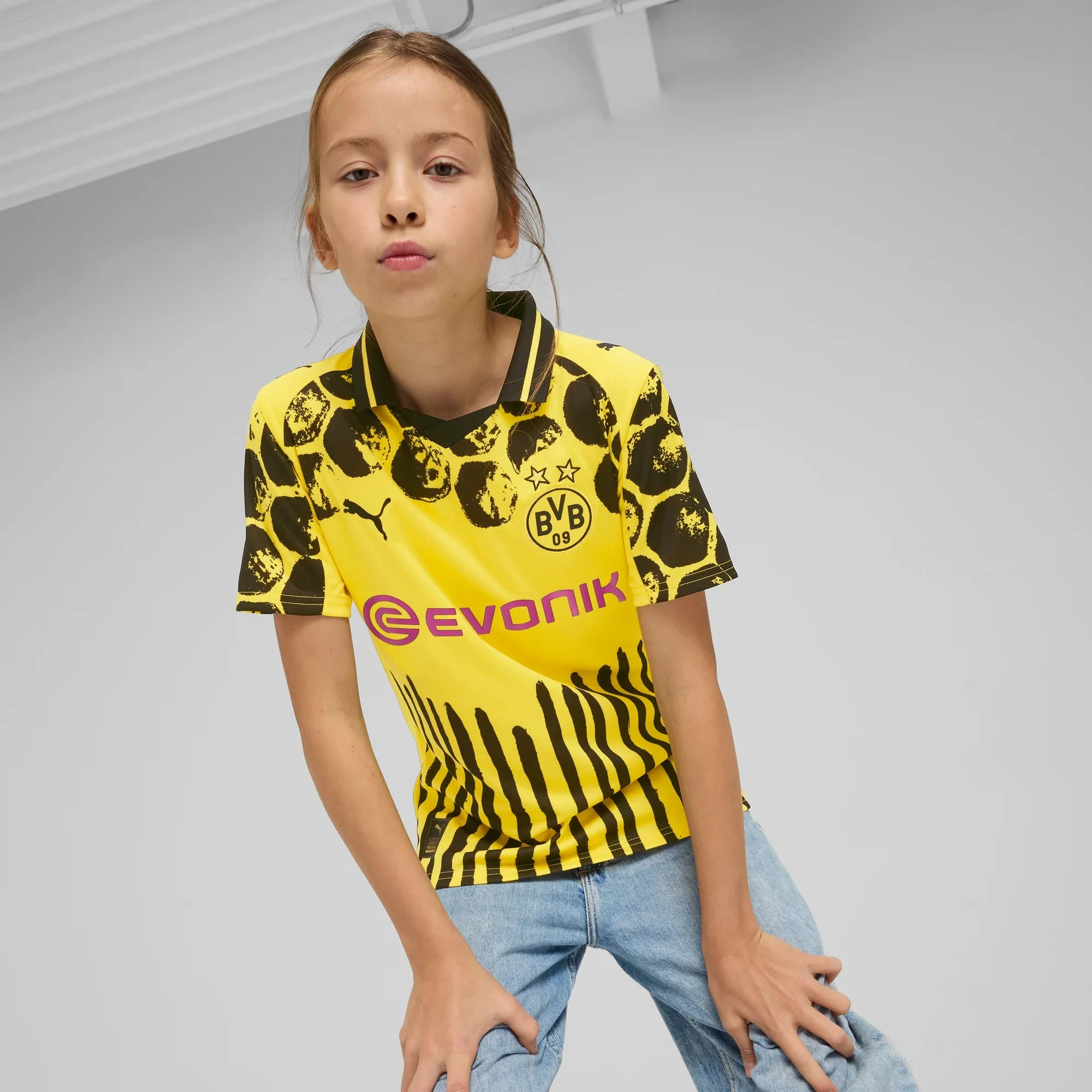 Puma 2025 Borussia Dortmund Youth Club World Cup KidSuper Stadium Soccer Jersey - Image 3