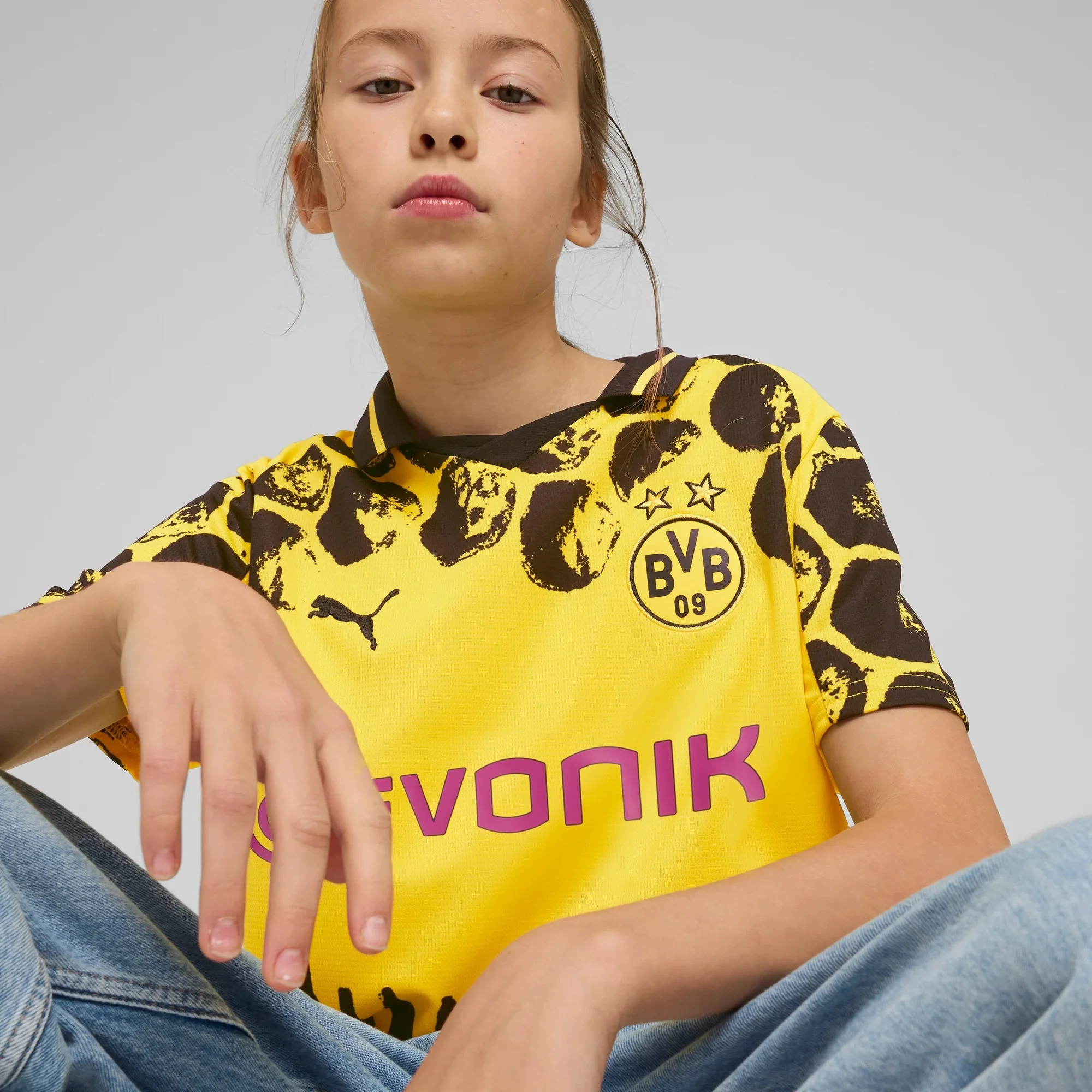 Puma 2025 Borussia Dortmund Youth Club World Cup KidSuper Stadium Soccer Jersey - Image 5