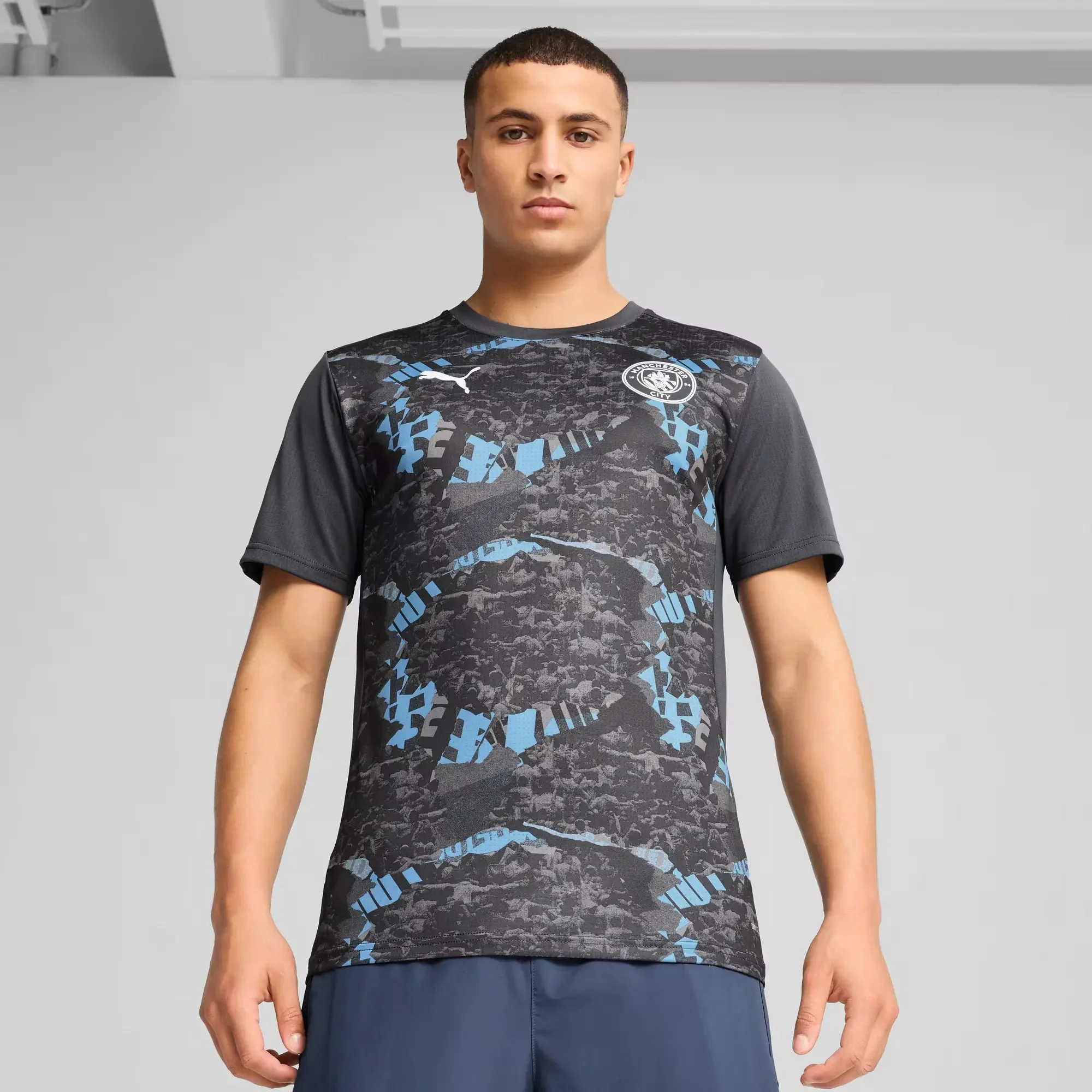 Puma 2025 Manchester City Men's Prematch SS Jersey - Image 3