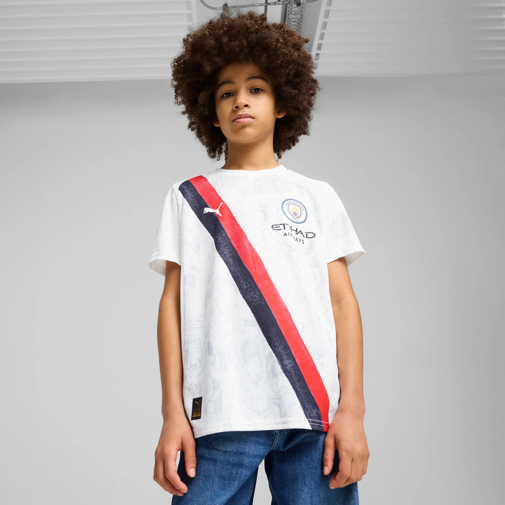 Puma 2025 Manchester City Youth Club World Cup KidSuper Stadium Soccer Jersey - Image 3