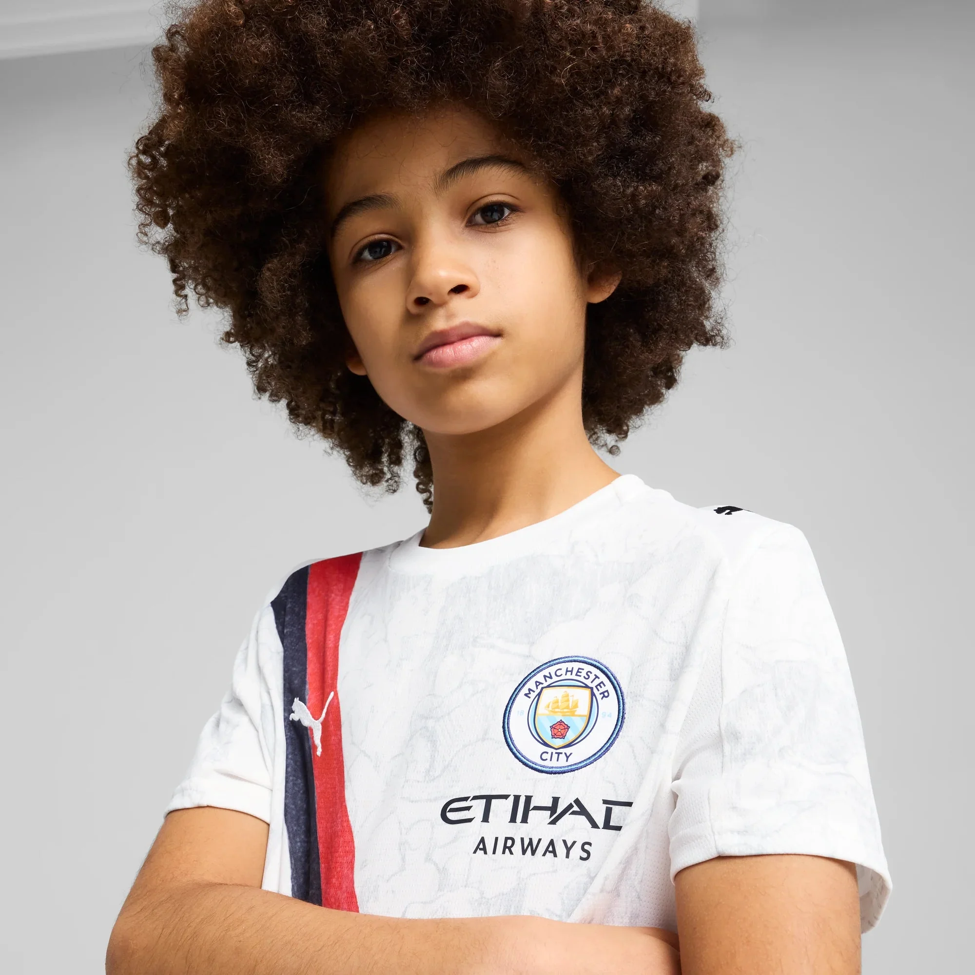 Puma 2025 Manchester City Youth Club World Cup KidSuper Stadium Soccer Jersey - Image 6
